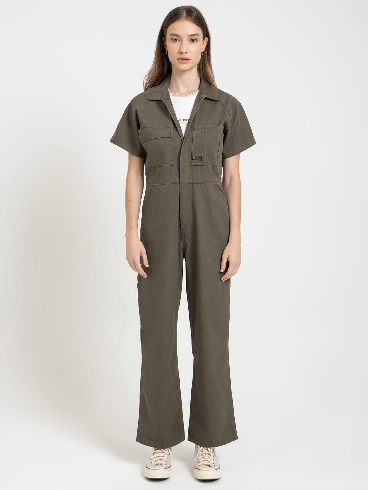 Thrills Hard Yakka Coveralls | Army Green