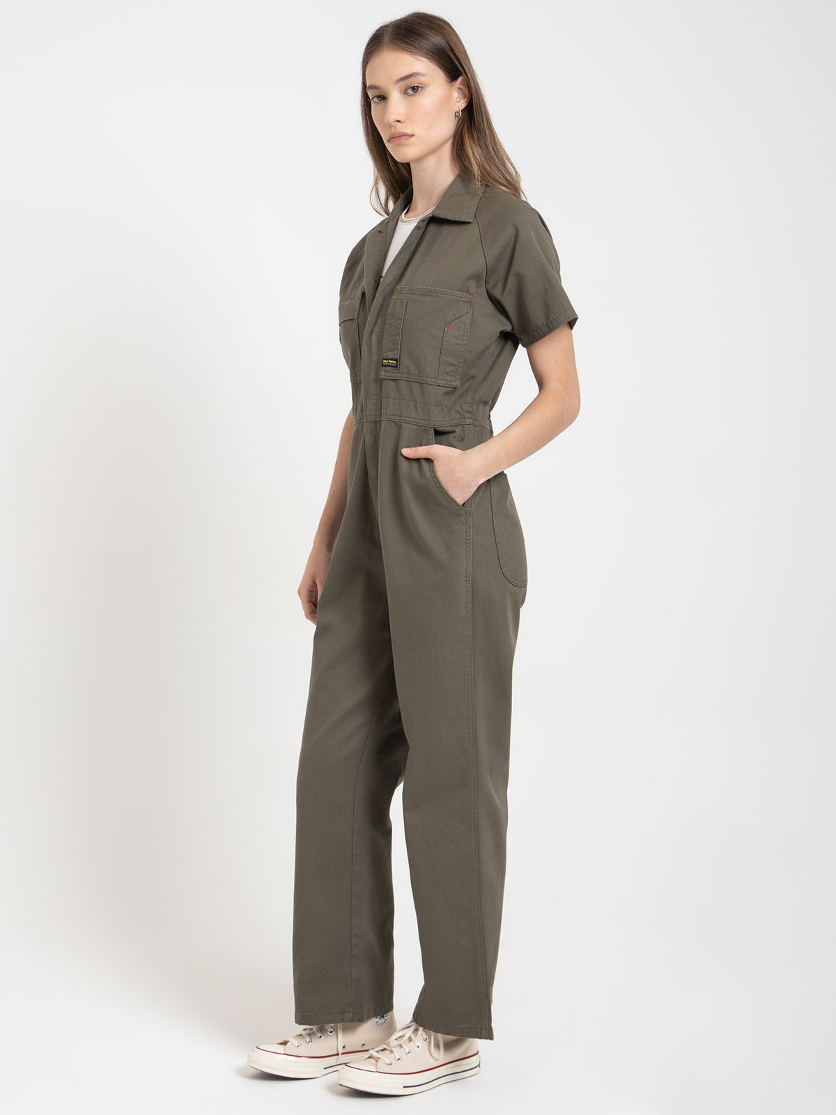 Thrills Hard Yakka Coveralls | Army Green