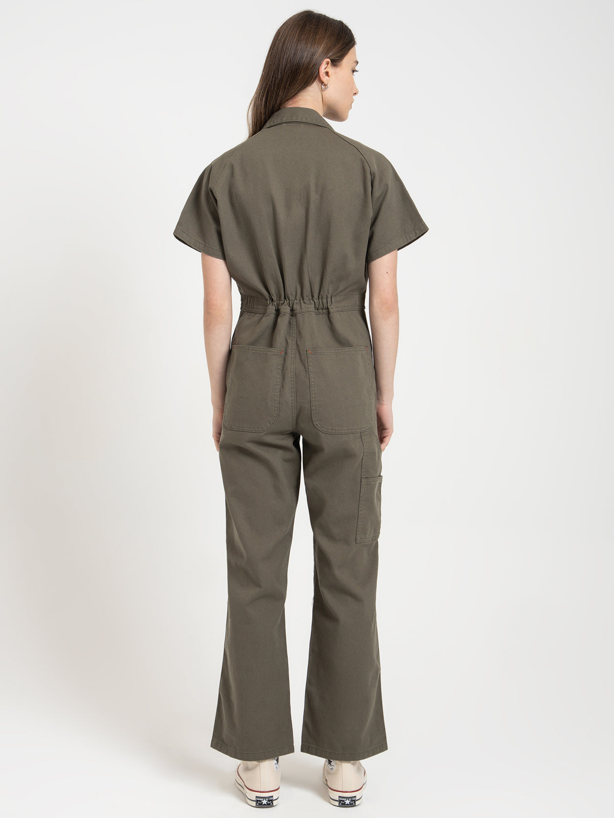 Thrills Hard Yakka Coveralls | Army Green