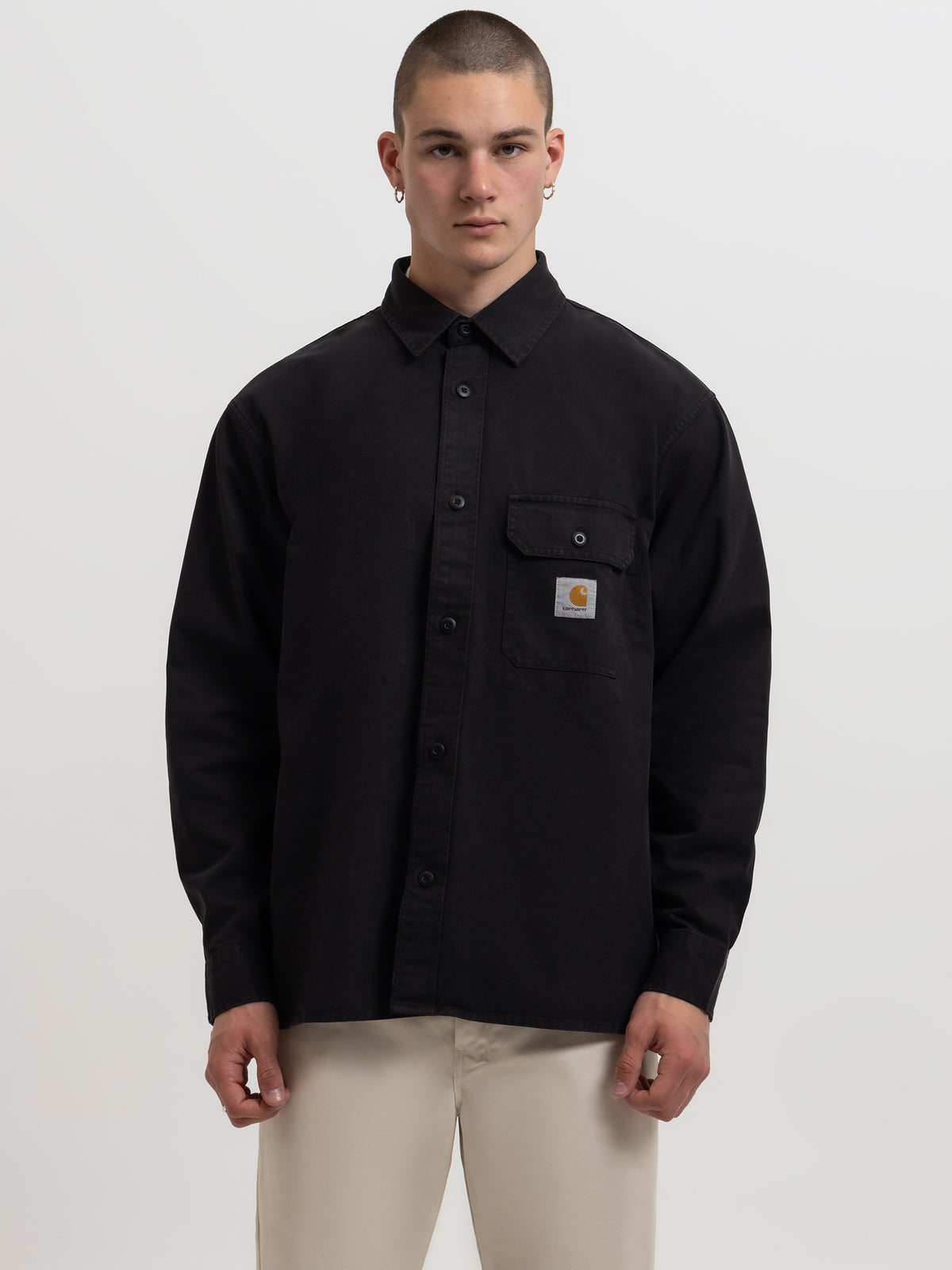 Reno Shirt Jacket in Black