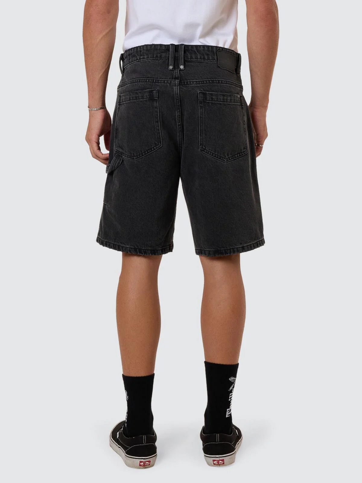 Thrills Slacker Denim Short | Ash Black