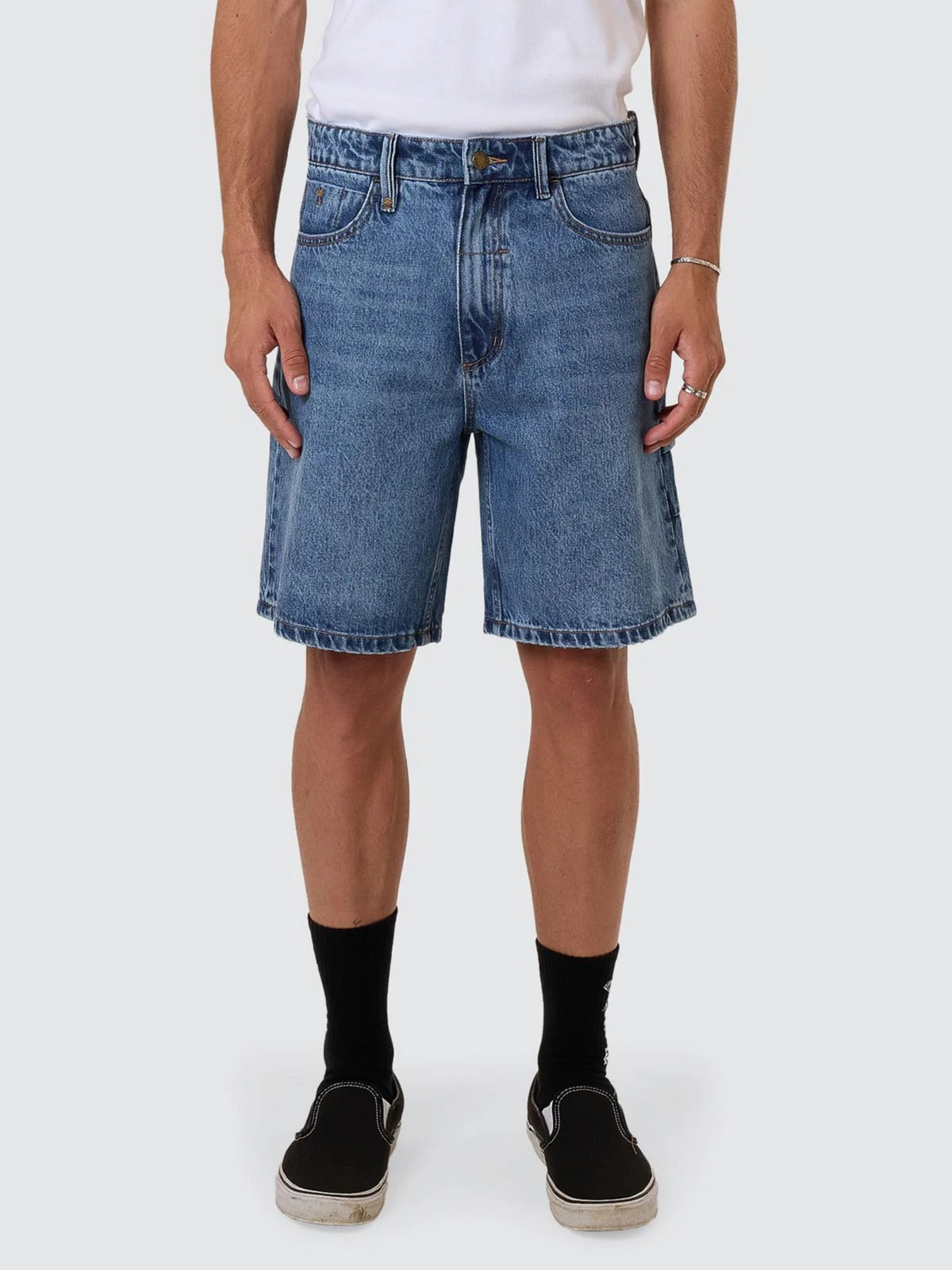 Thrills Slacker Denim Short | Stoned Blues