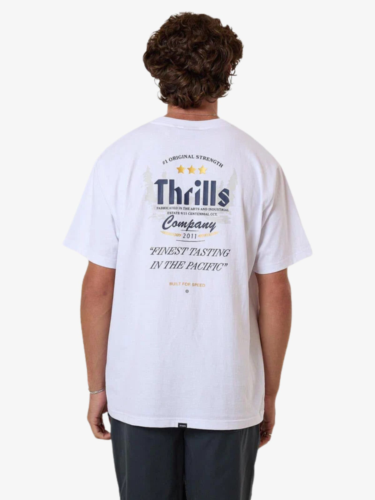 Thrills OG Strength Merch Fit Tee | White