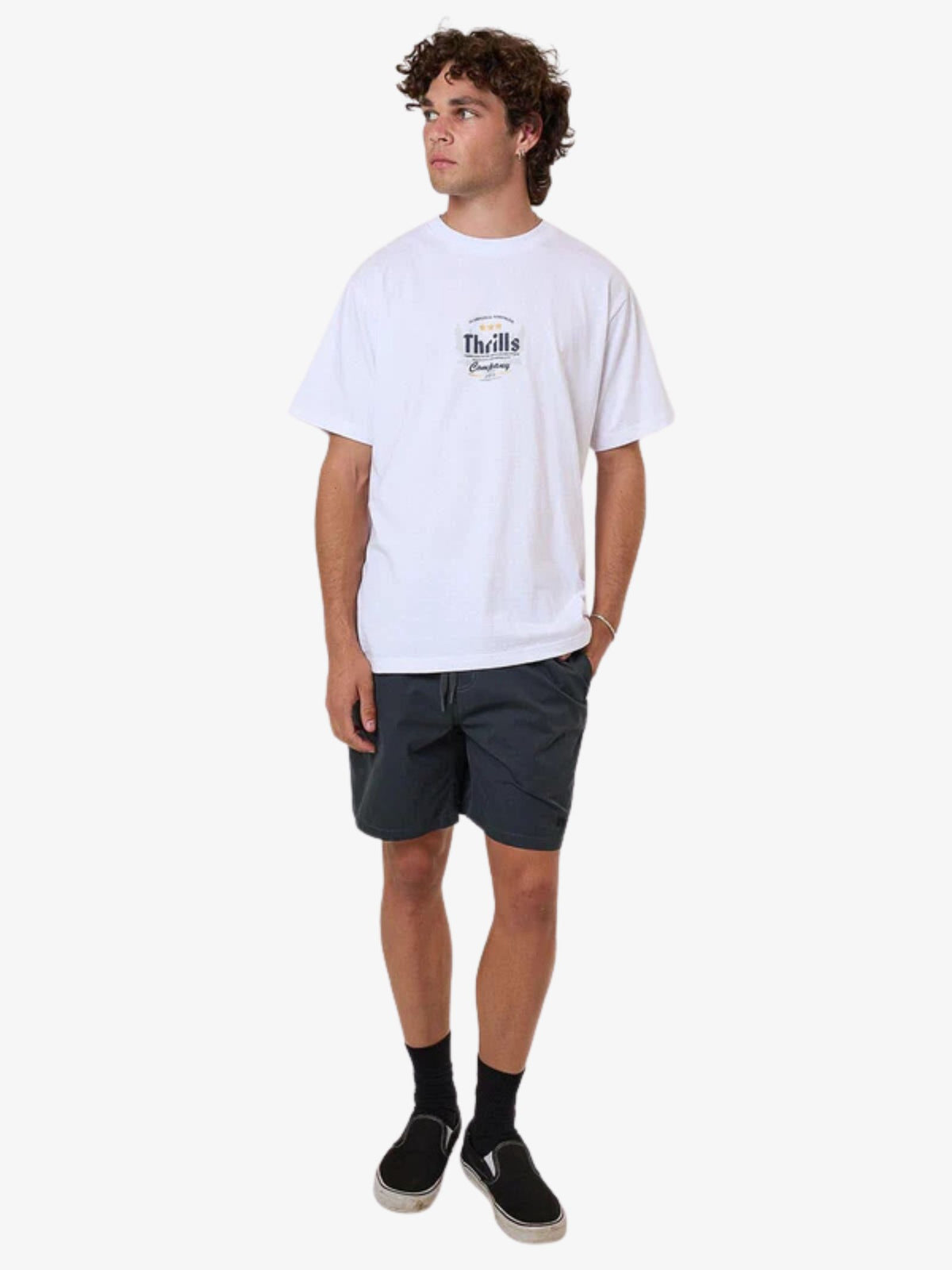 Thrills OG Strength Merch Fit Tee | White