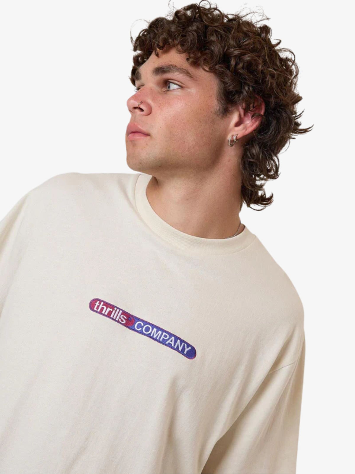 Thrills Immersion Merch Fit Tee | Heritage White