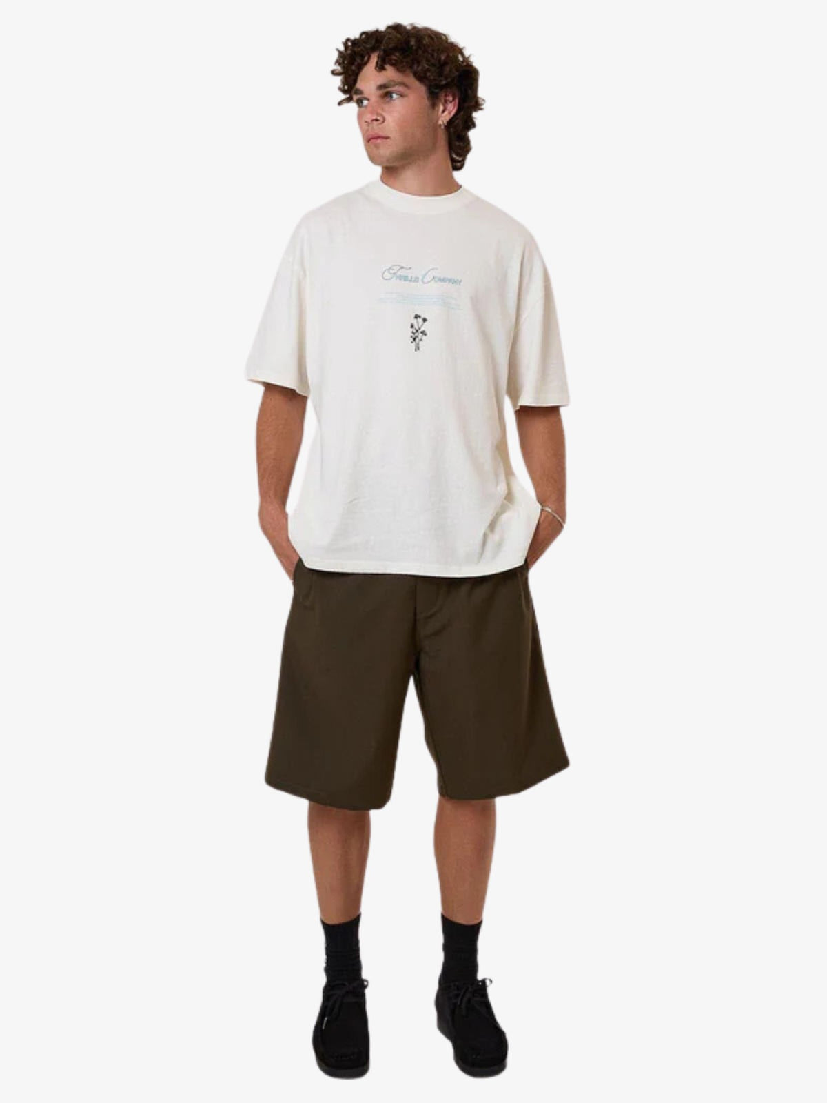 Thrills Adaptation To Gravitation Box Fit Tee | Snow White