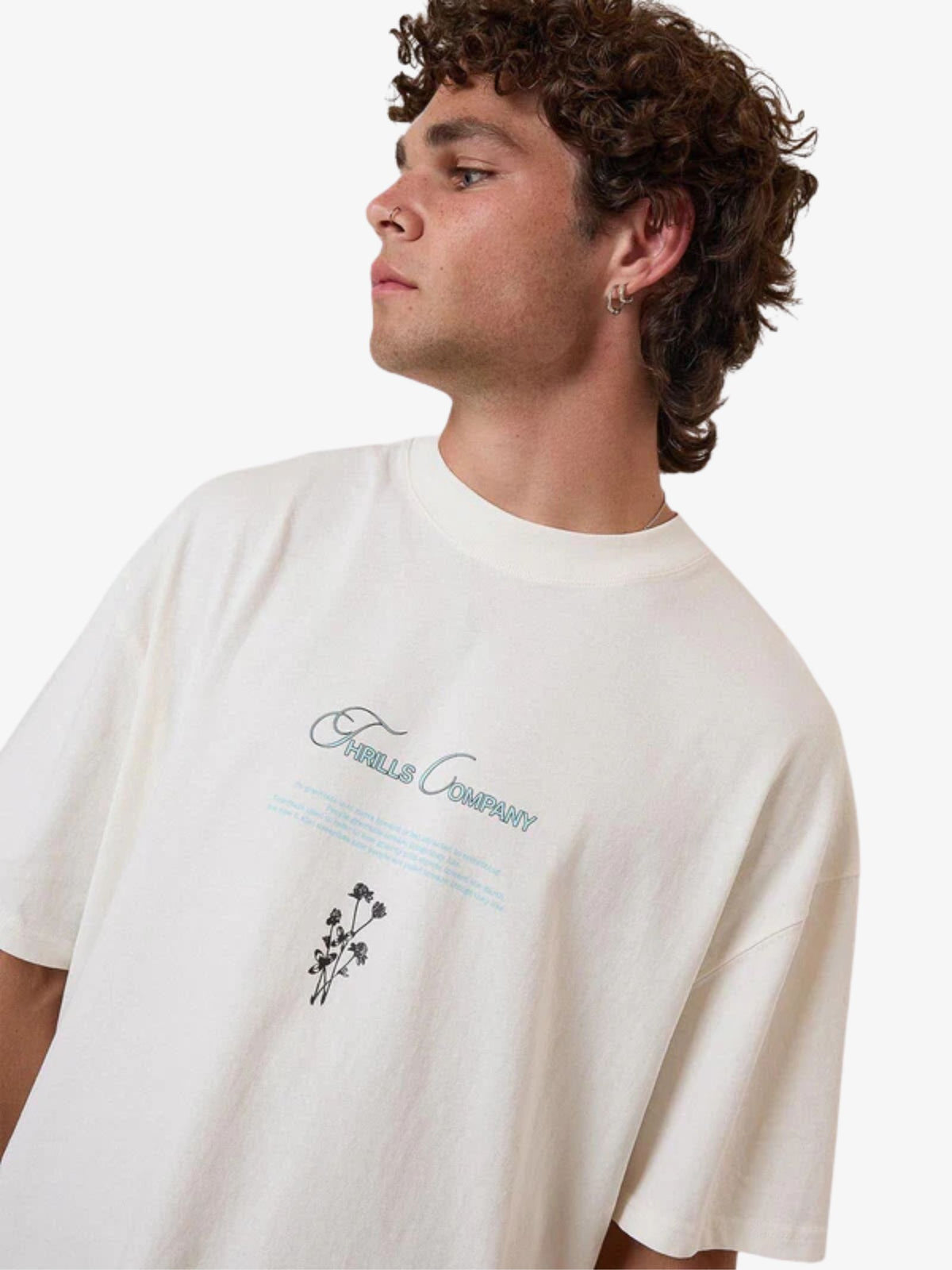 Thrills Adaptation To Gravitation Box Fit Tee | Snow White