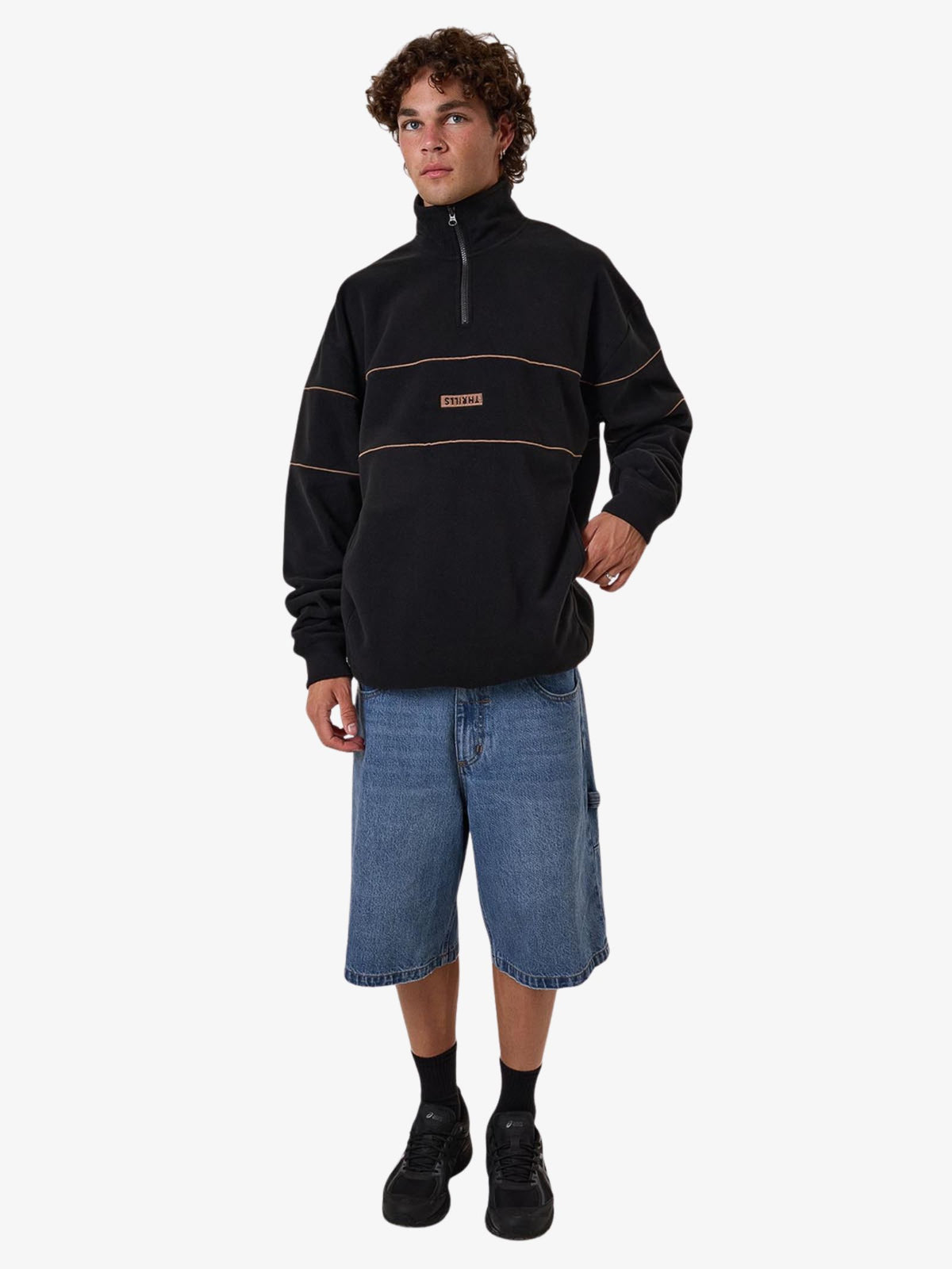 Thrills Superior Thrills Quarter Zip | Black