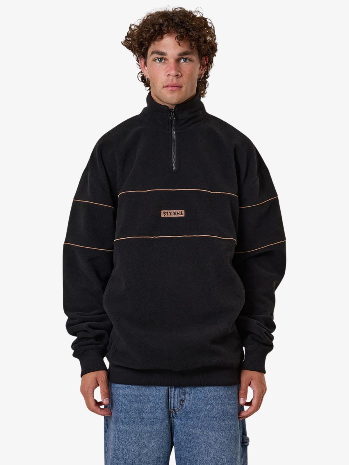 Thrills Superior Thrills Quarter Zip | Black