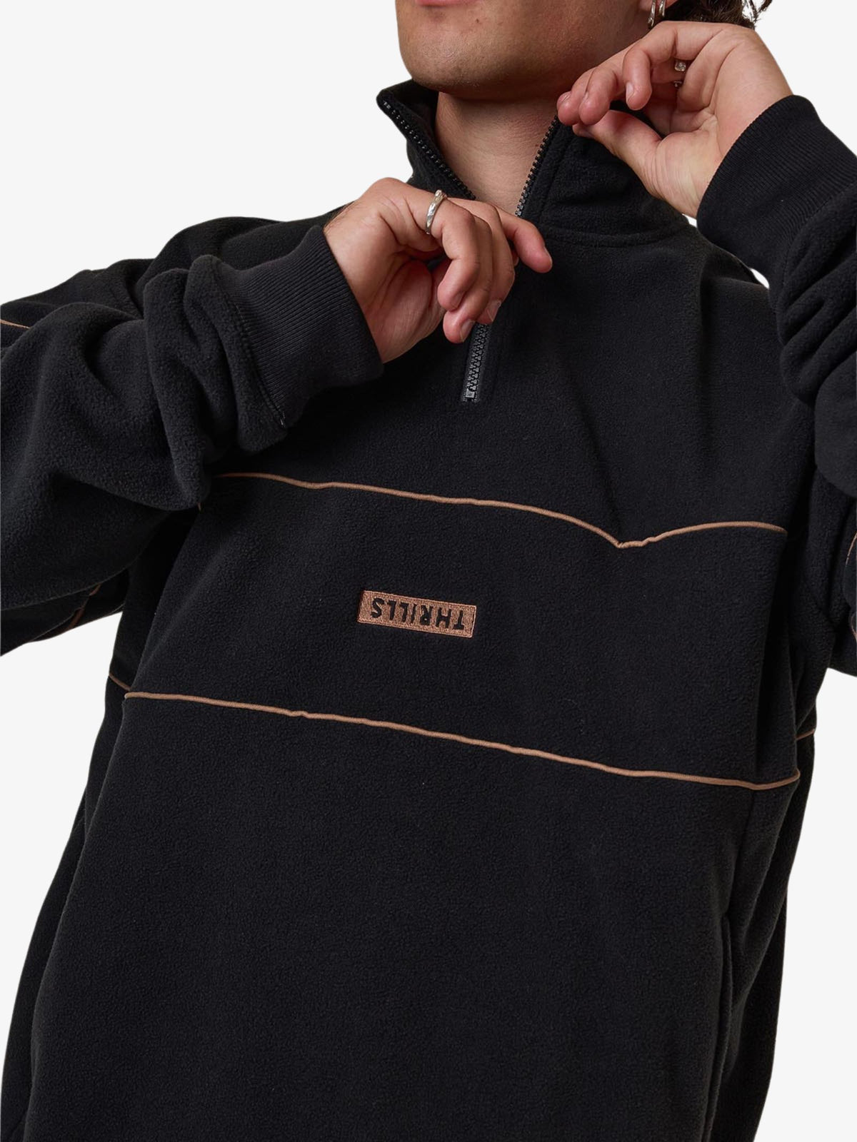 Thrills Superior Thrills Quarter Zip | Black