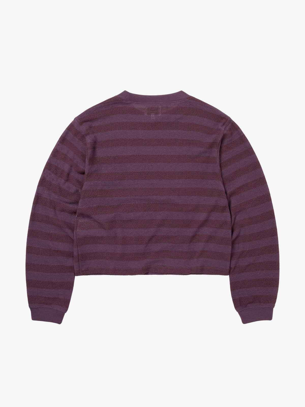 THISISNEVERTHAT Mesh Striped W Crewneck | Dried Rose