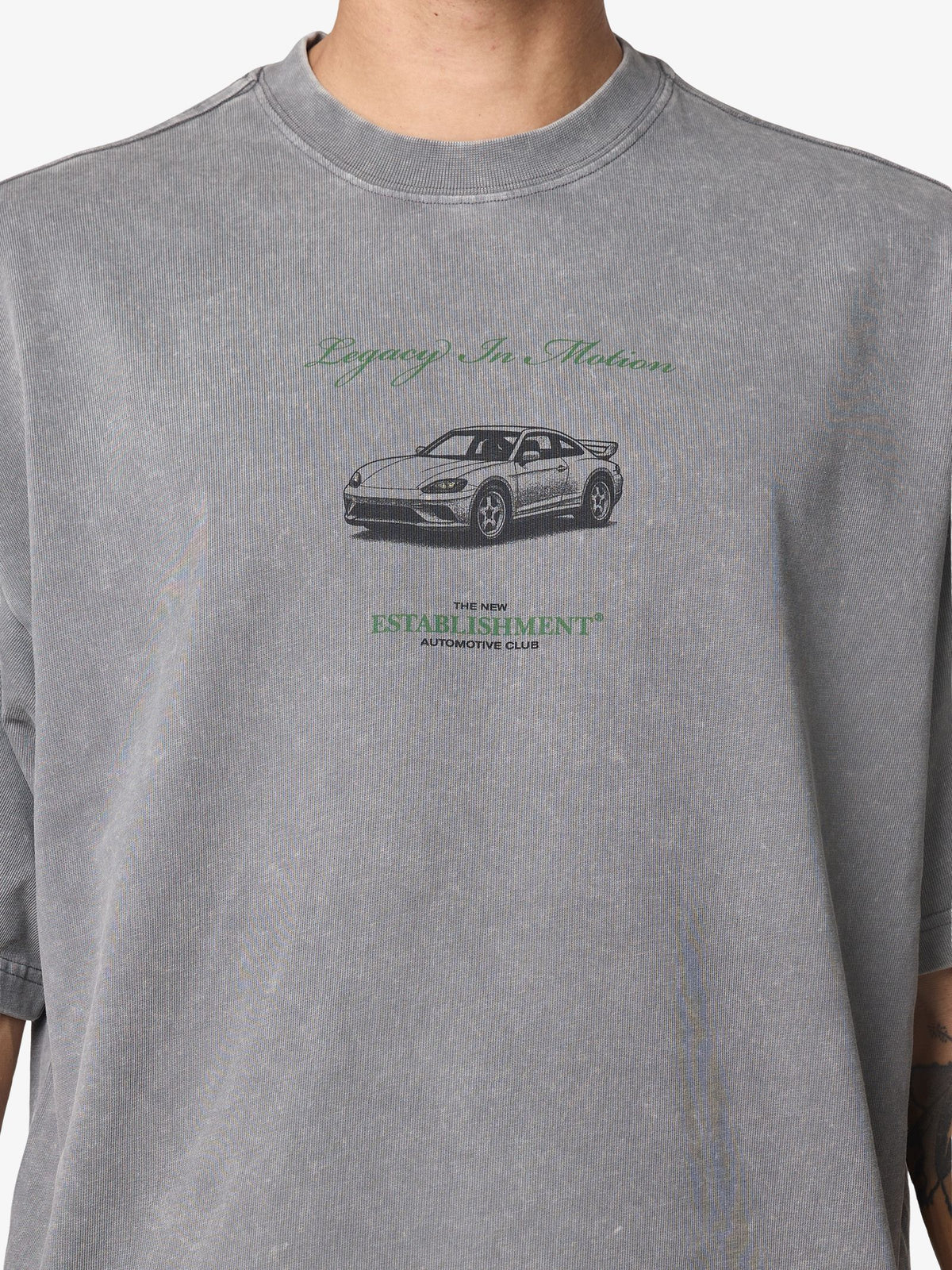 TNE Legacy In Motion Tee | WASHED BLACK