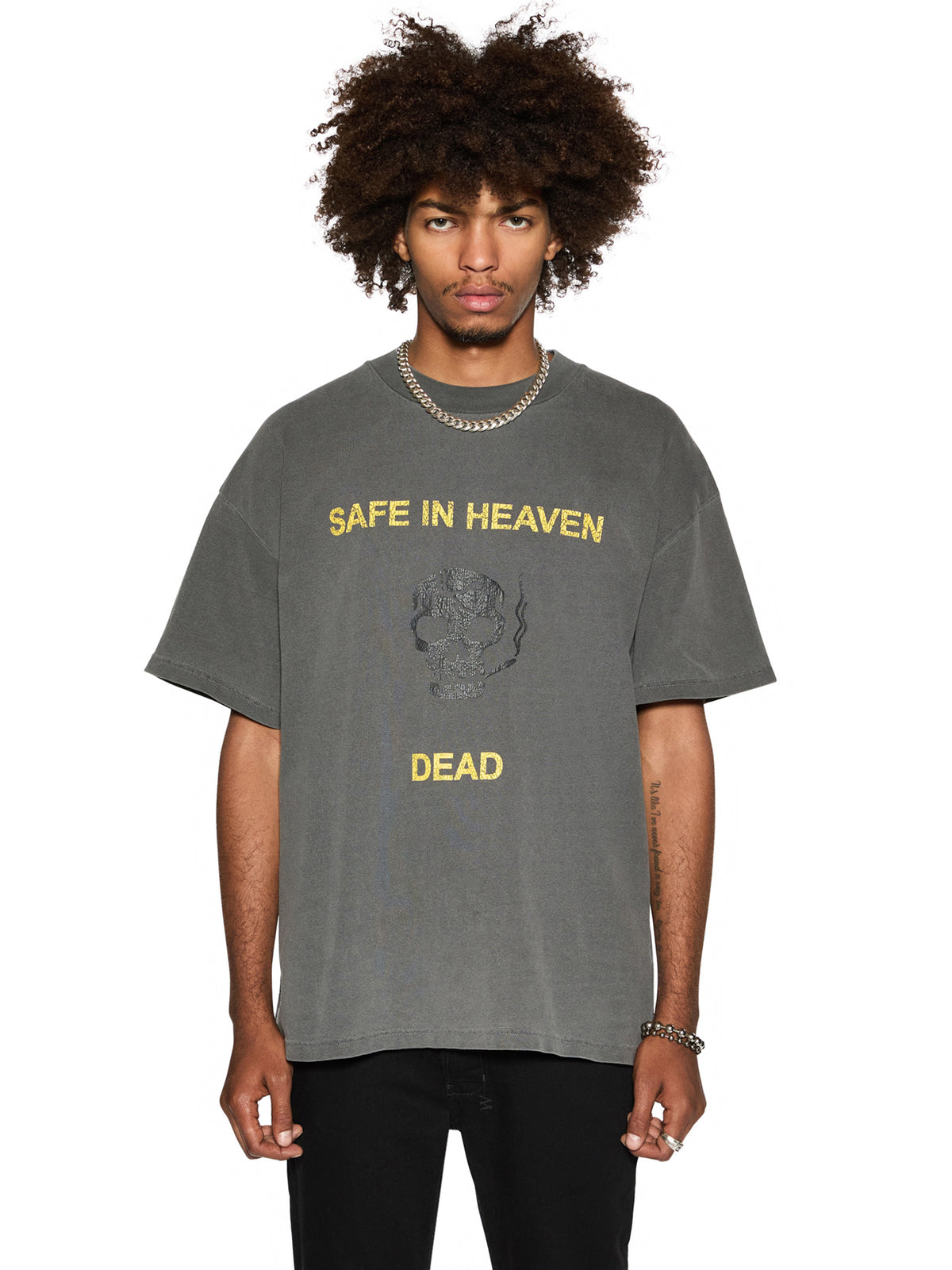 Ksubi Dead Ekcess Tee | Charcoal