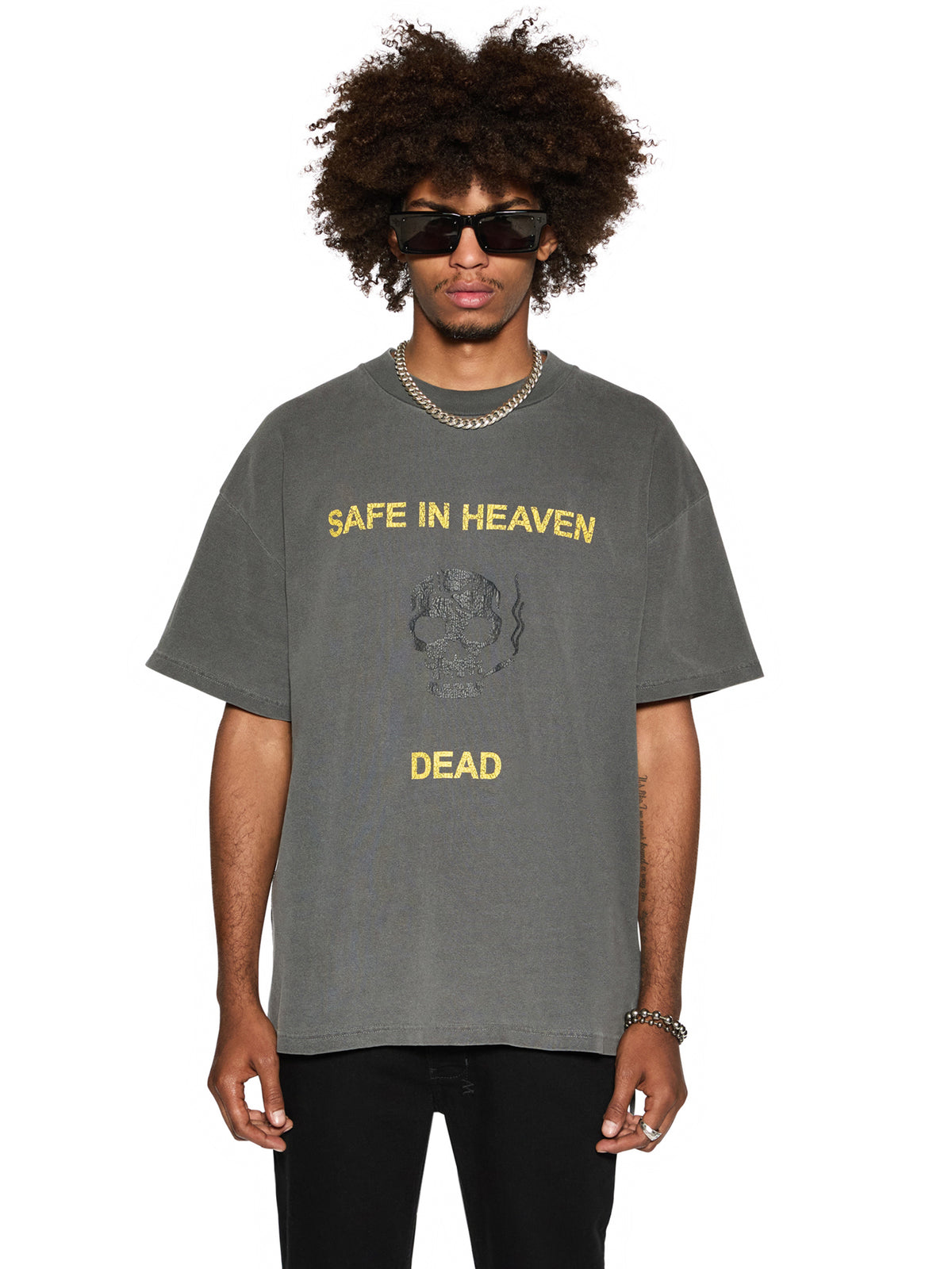 Ksubi Dead Ekcess Tee | Charcoal