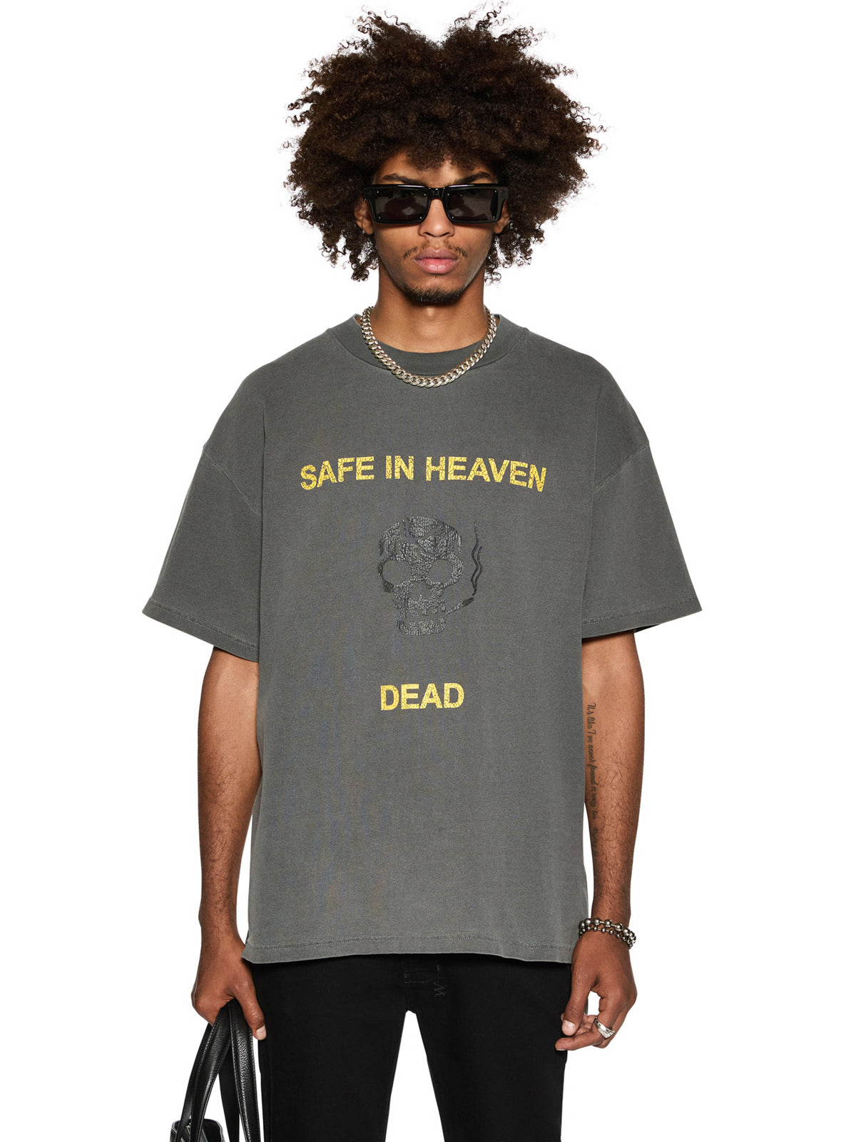 Ksubi Dead Ekcess Tee | Charcoal