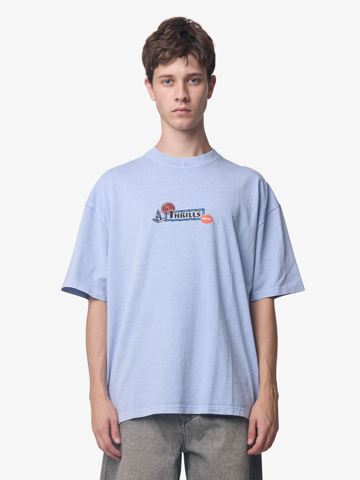 Thrills The Ritual Mystery Box Oversize Tee | Conflower Blue