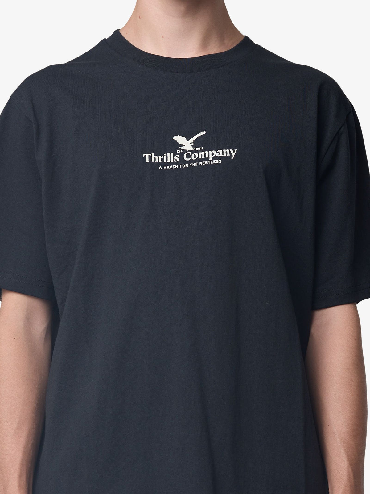 Thrills A Haven For The Restless Merch Tee | Washed Black