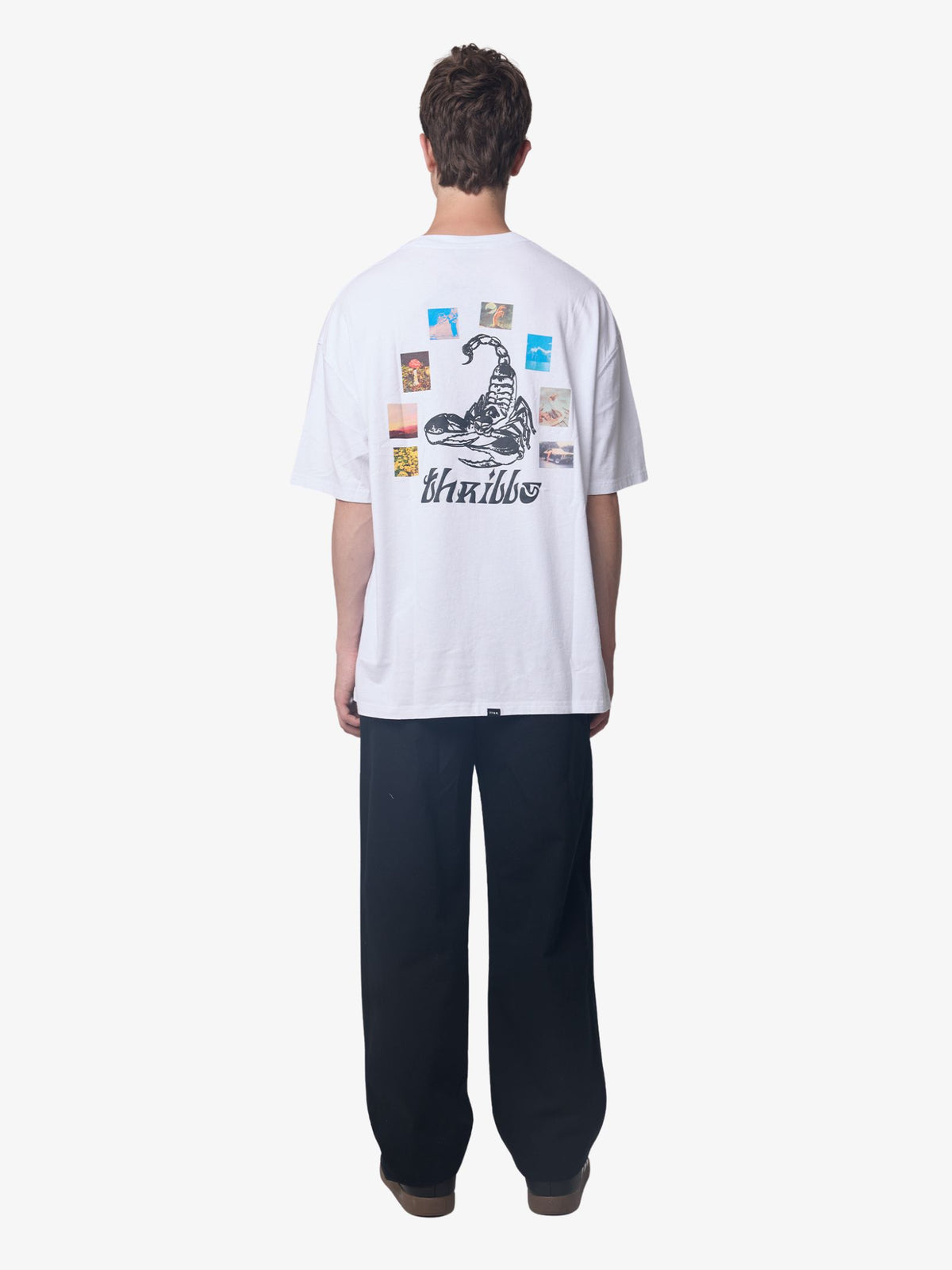 Thrills Chaotic State Box Fit Oversize Tee | White