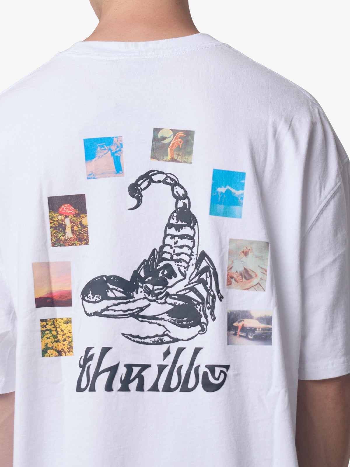 Thrills Chaotic State Box Fit Oversize Tee | White
