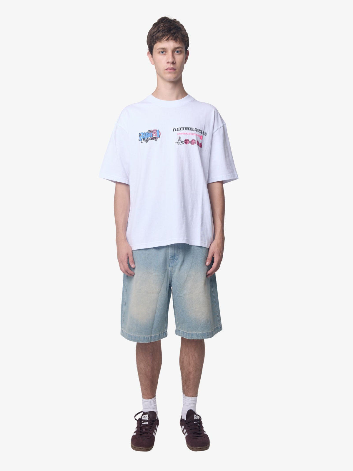 Thrills Everything Returns Back To Earth Tee | White