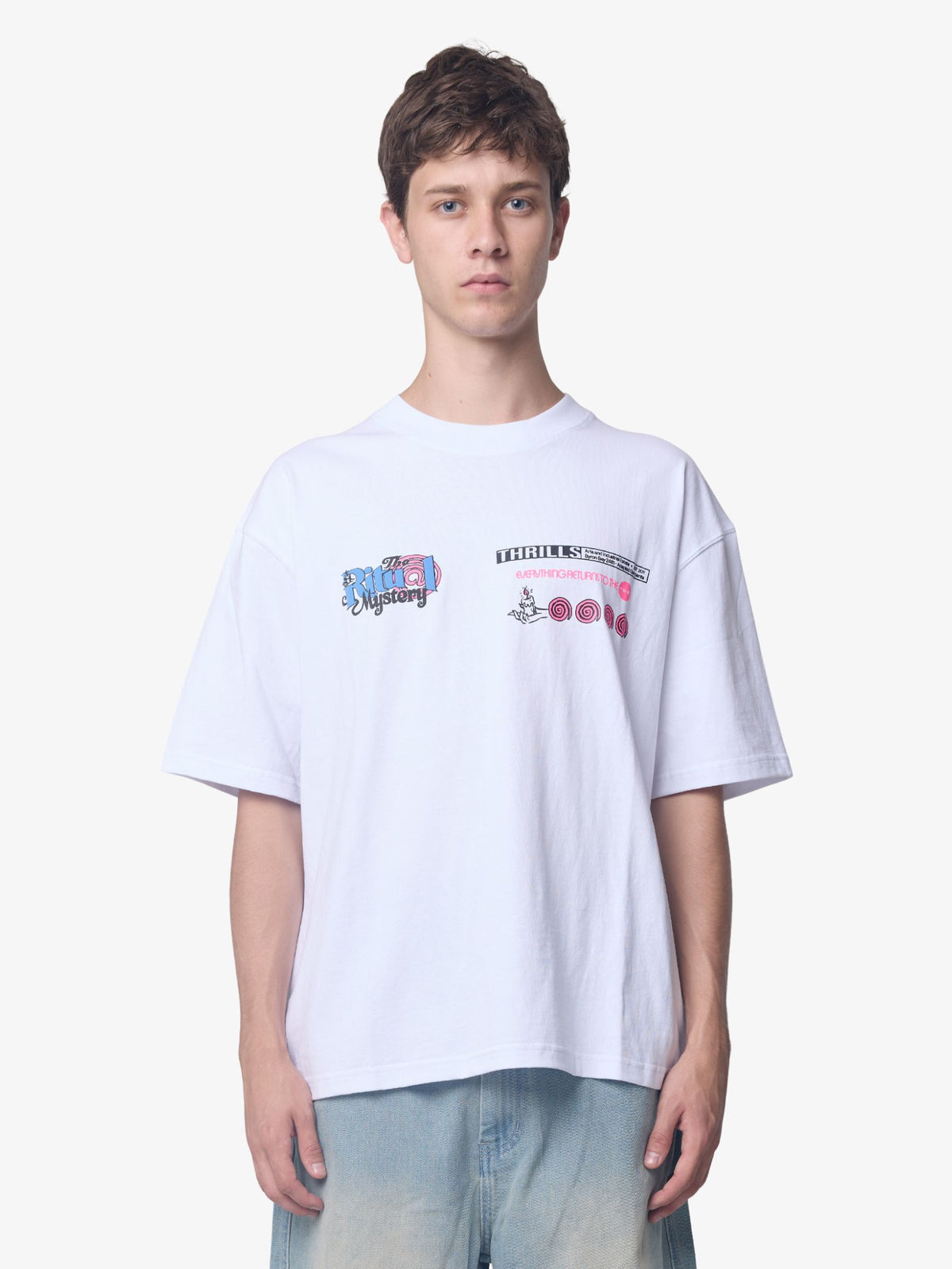 Thrills Everything Returns Back To Earth Tee | White