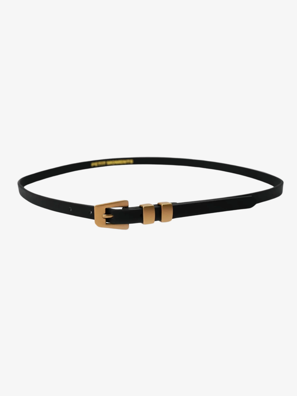 Petit Moments Modern Slim Belt | Black/Gold