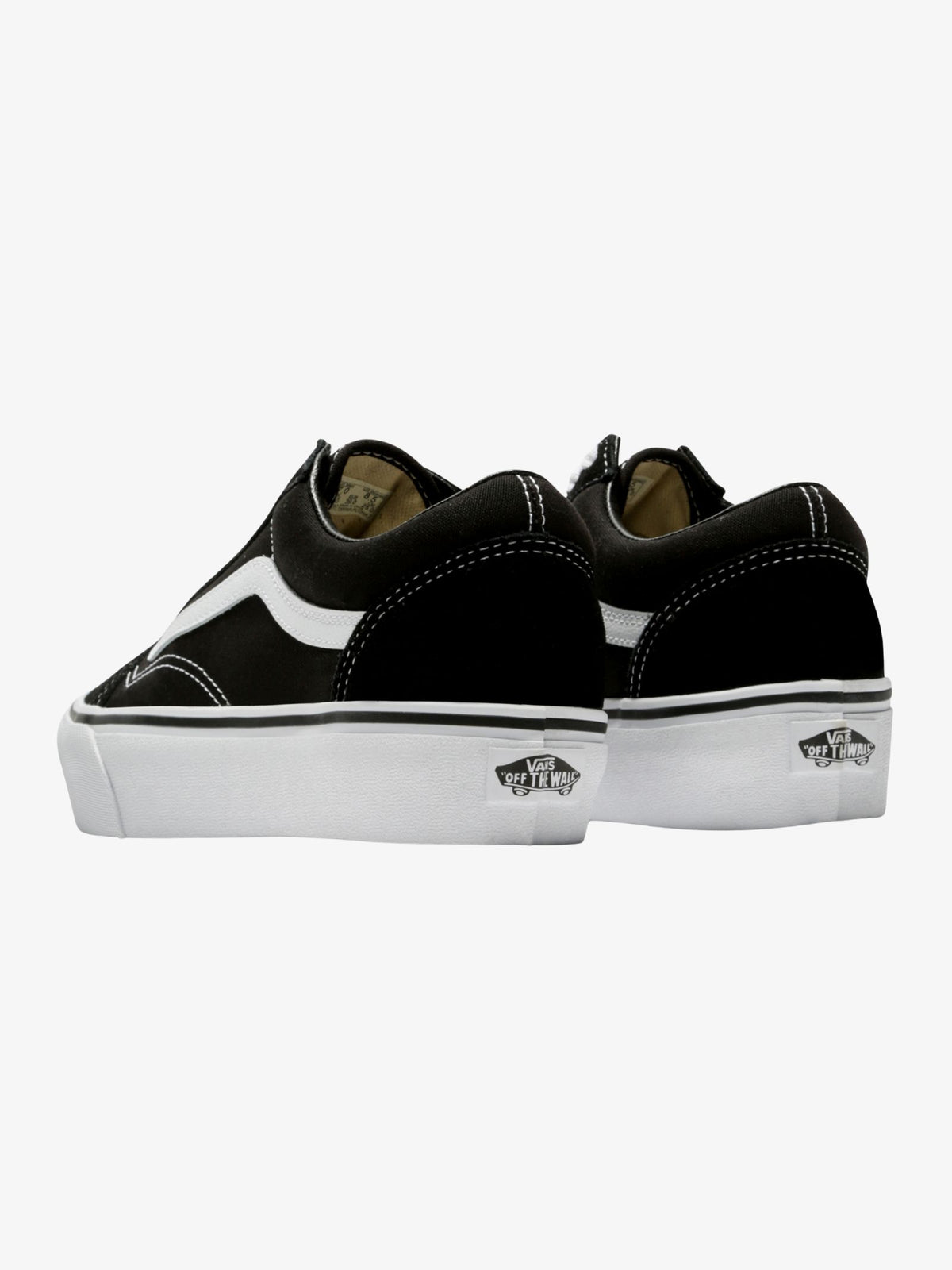 Vans Womens Old Skool Platform Sneakers | Black/White