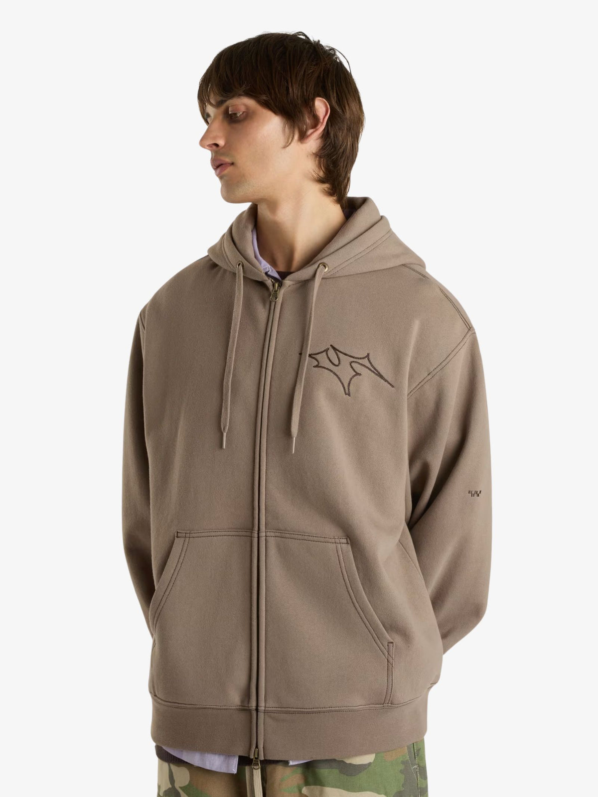 Vans Skate V Thorn Zip Sweatshirt | Walnut