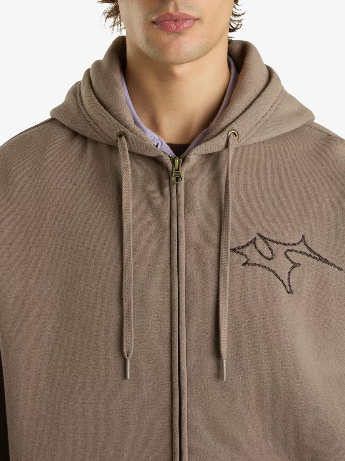 Vans Skate V Thorn Zip Sweatshirt | Walnut