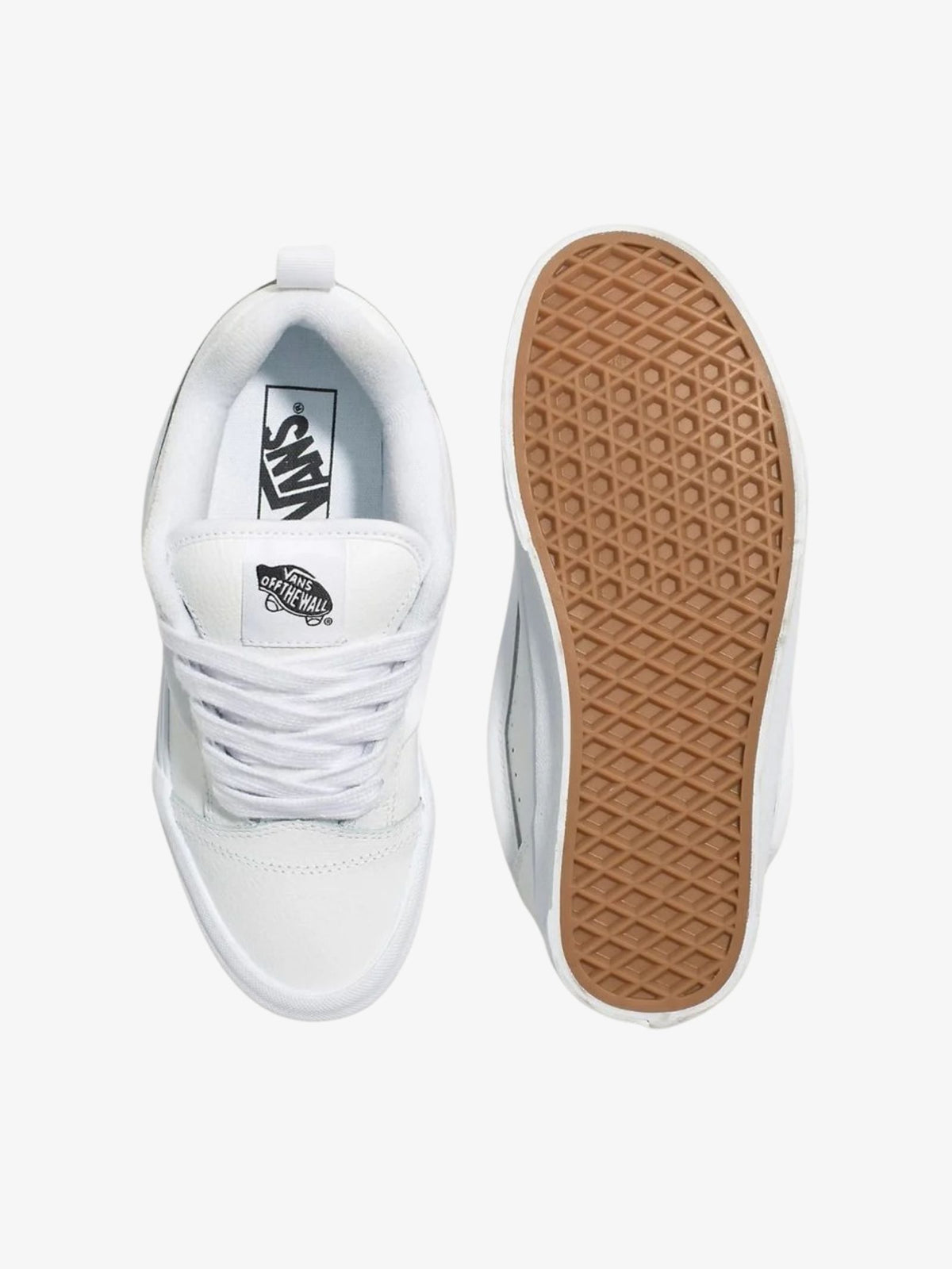 Vans Knu Skool Leather Sneakers | Leather True White