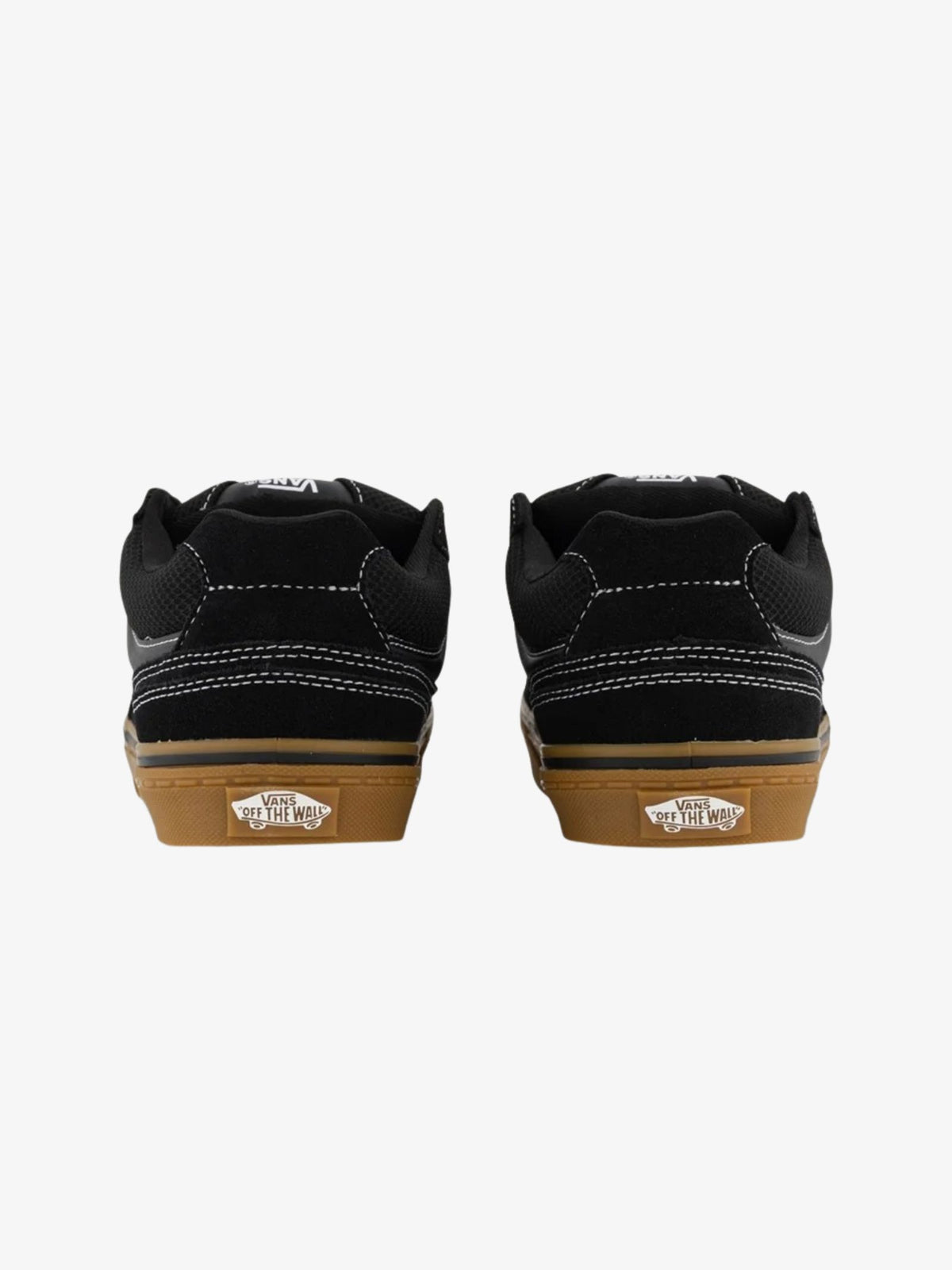 Vans Caldrone Suede Shoes | Suede Mesh Black/Gum