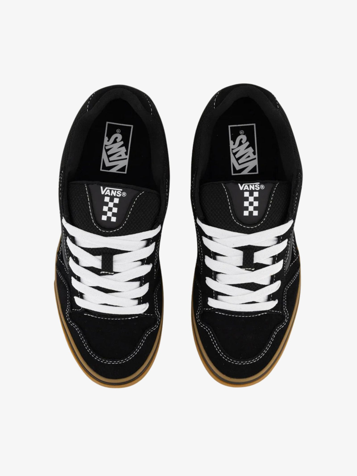 Vans Caldrone Suede Shoes | Suede Mesh Black/Gum