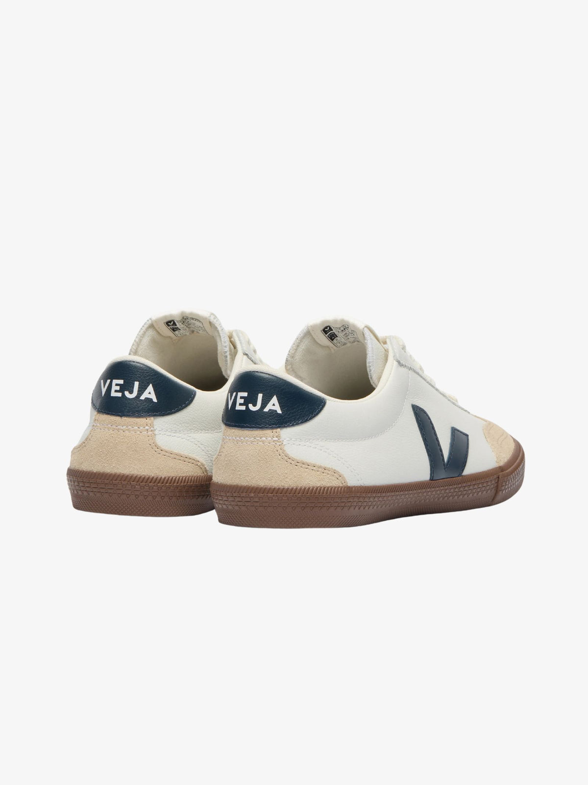 Veja Unisex Volley Leather Shoes | White Nautico Bark