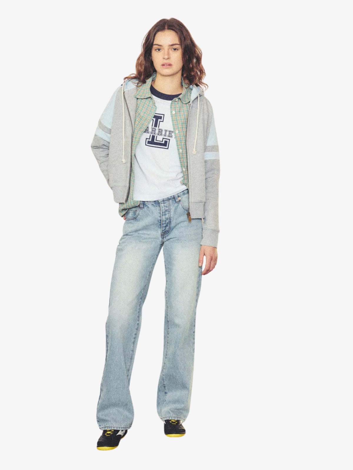 Larriet Navy Tee | White