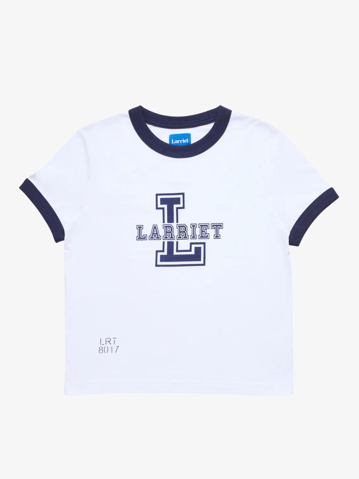 Larriet Navy Tee | White