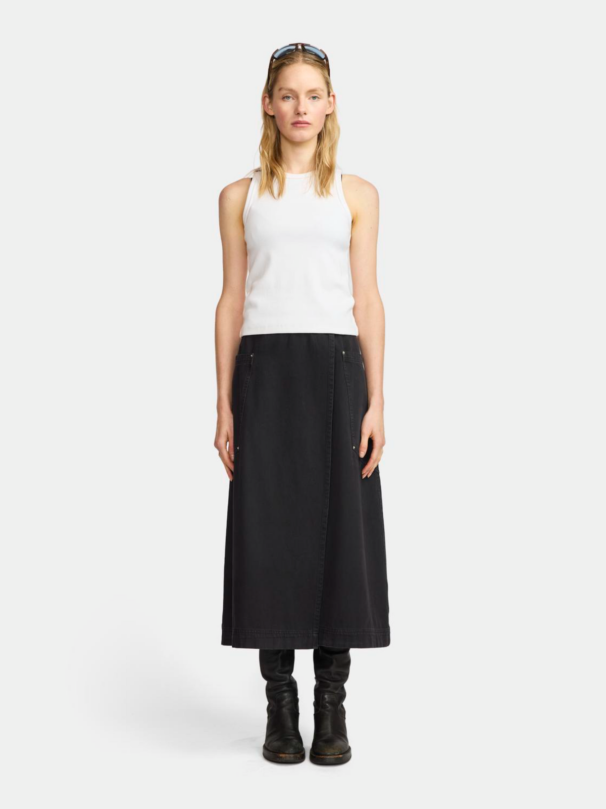 Larriet Wrap Skirt | Used Black