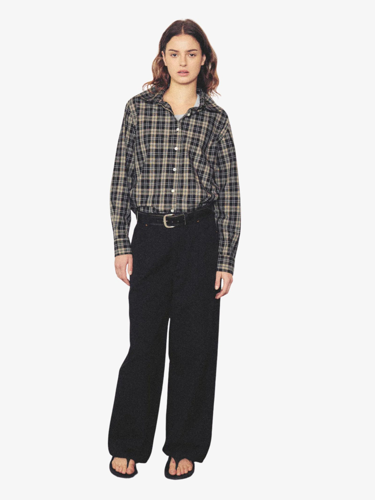 Larriet Dume Shirt | Black Plaid