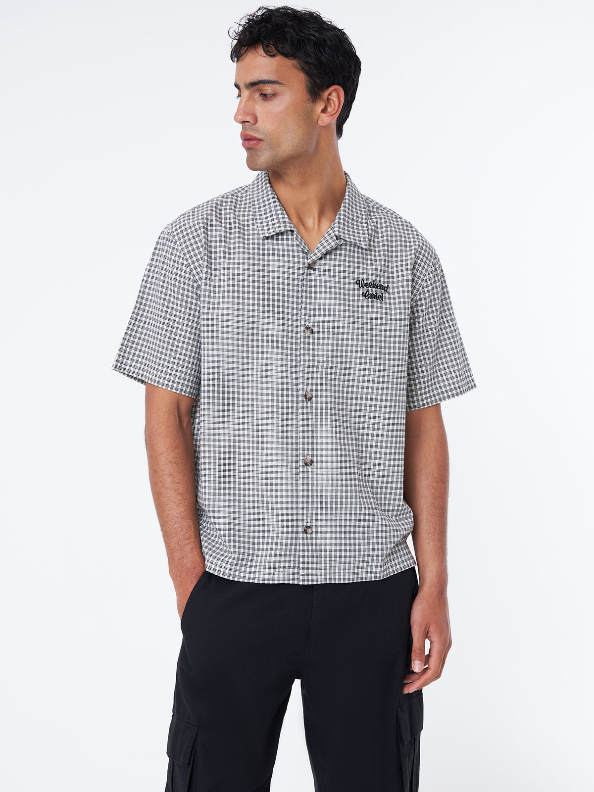 Weekend Cartel Check Shirt | White/Black