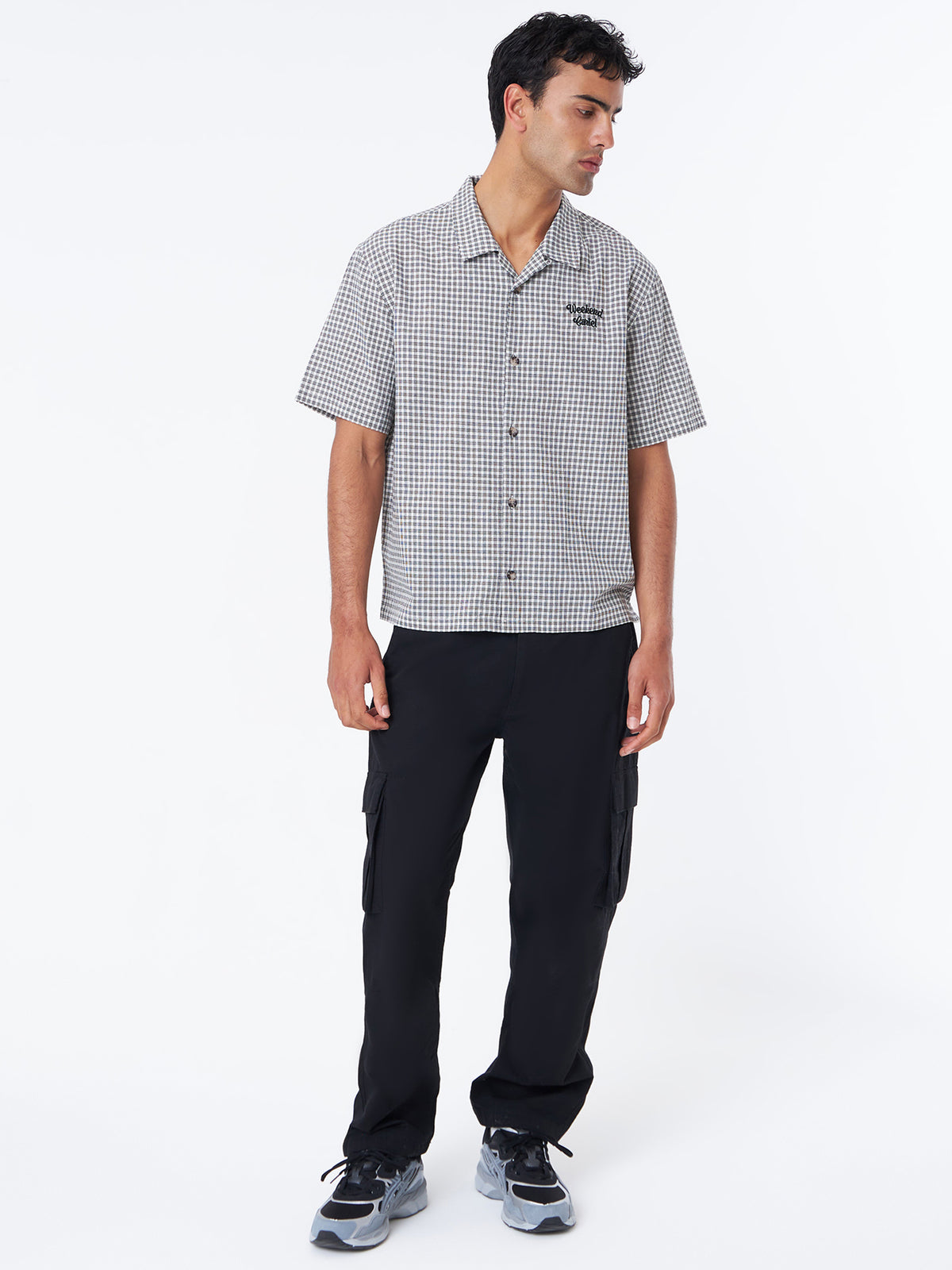 Weekend Cartel Check Shirt | White/Black
