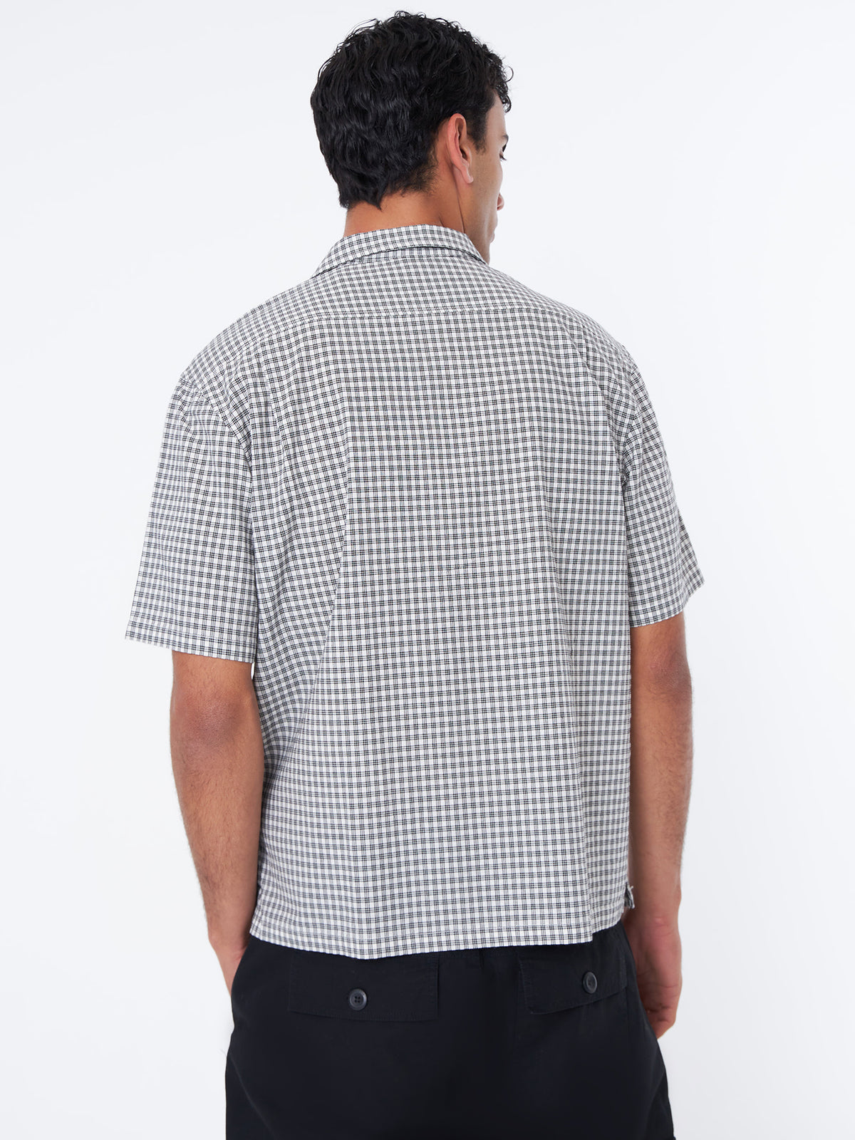 Weekend Cartel Check Shirt | White/Black