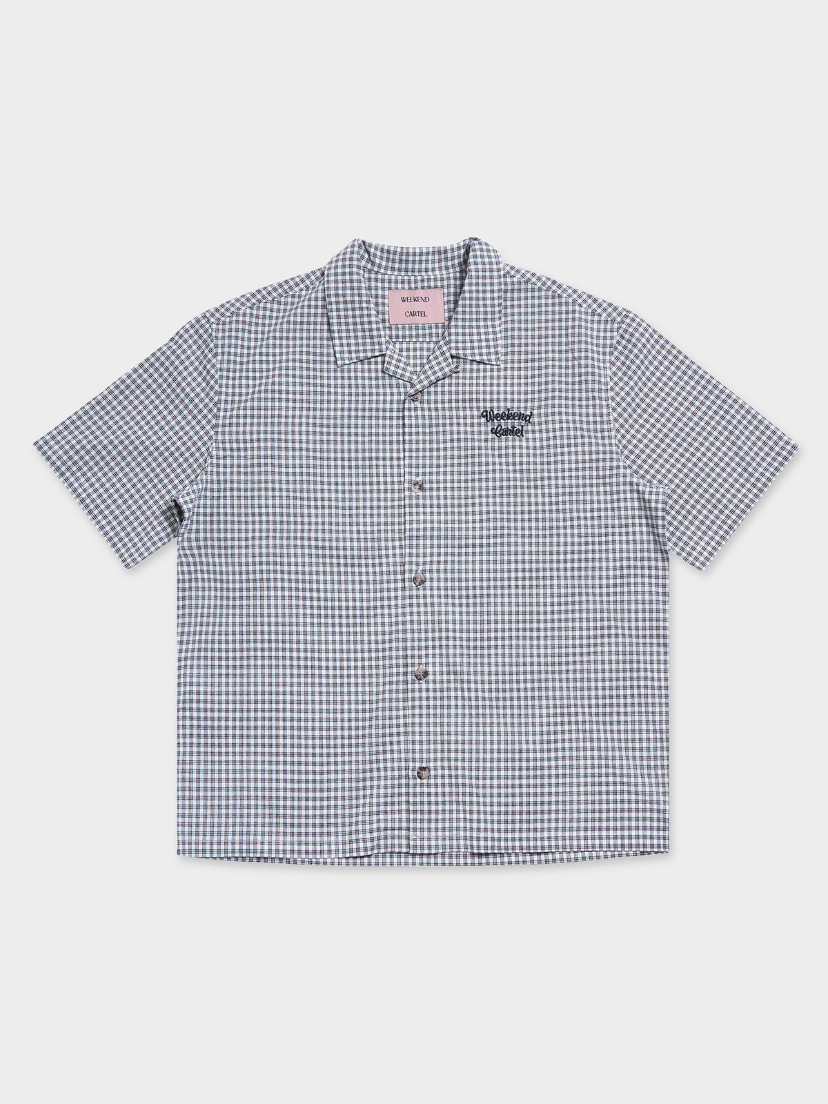 Weekend Cartel Check Shirt | White/Black