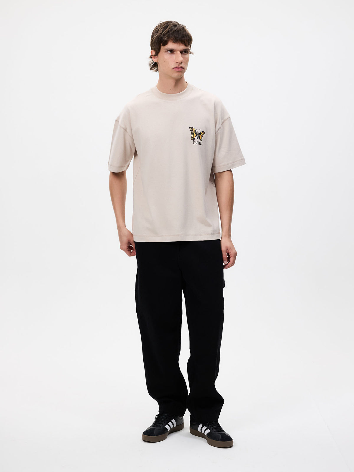 Weekend Cartel Butterfly Tee | Beige