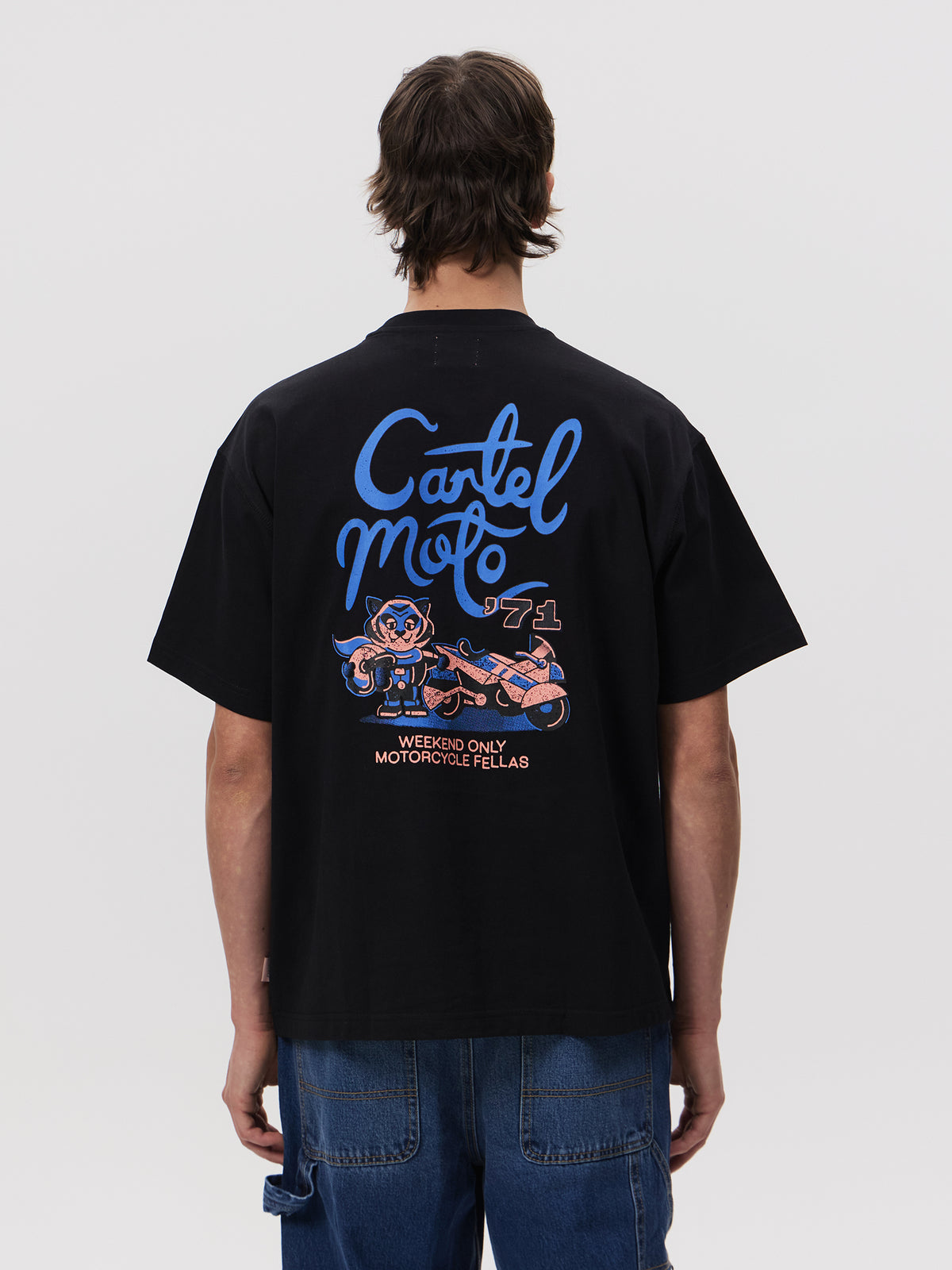 Weekend Cartel Moto Tee | Black