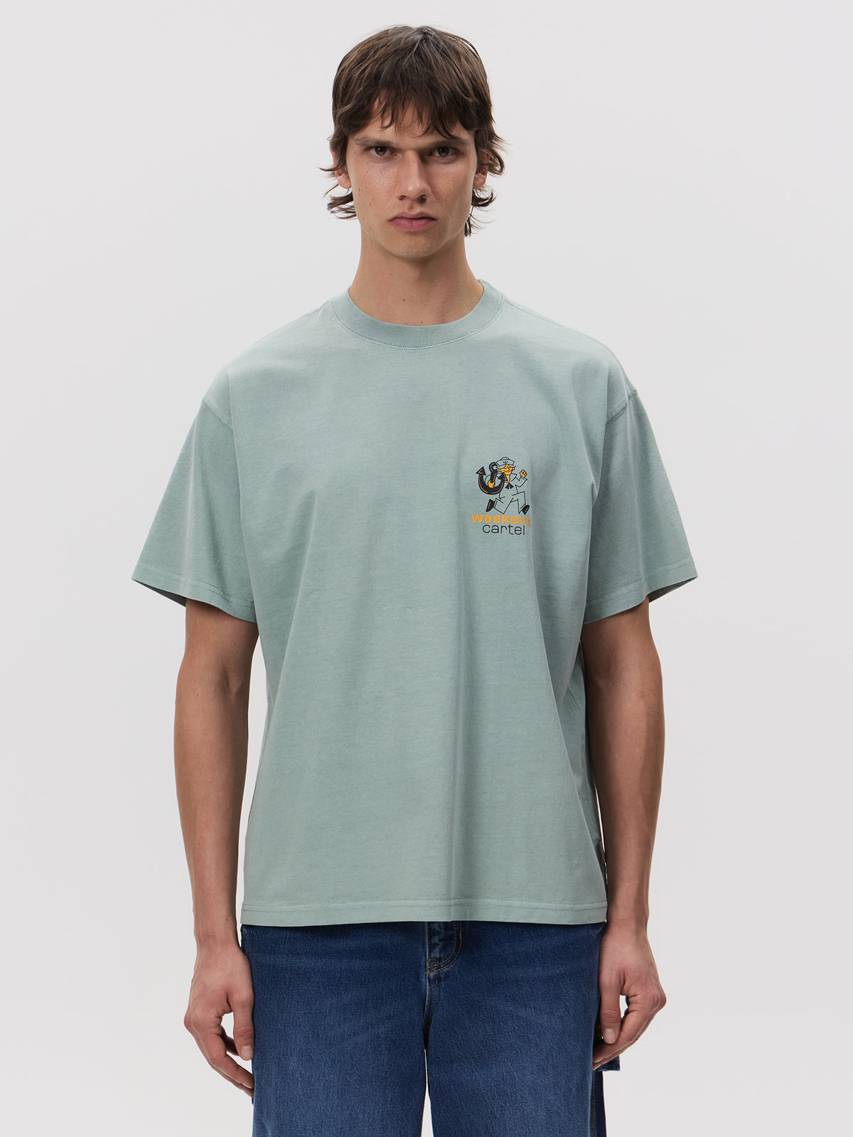 Weekend Cartel Pelican! Tee | GREEN TINT