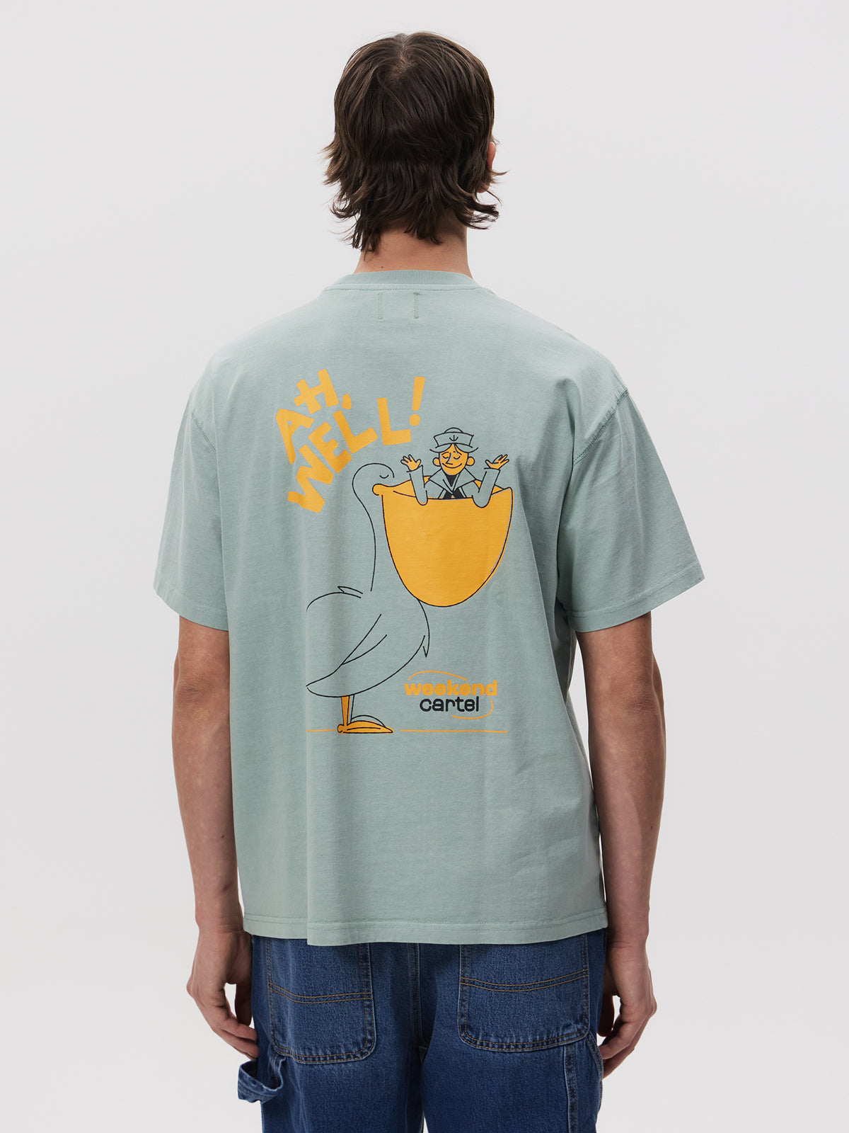 Weekend Cartel Pelican! Tee | GREEN TINT
