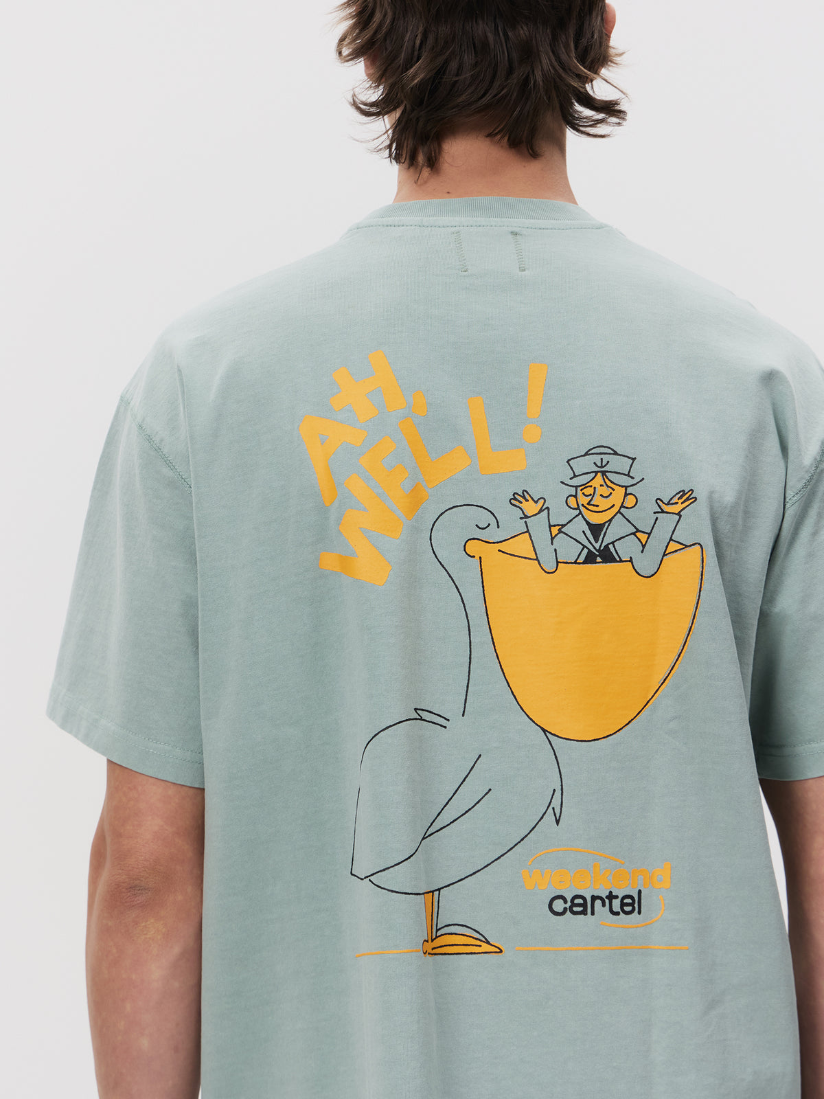 Weekend Cartel Pelican! Tee | GREEN TINT