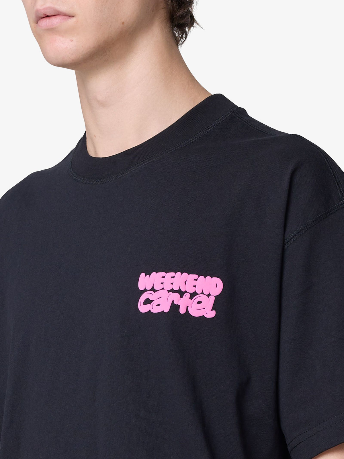 Weekend Cartel Bubble Logo Tee | Black