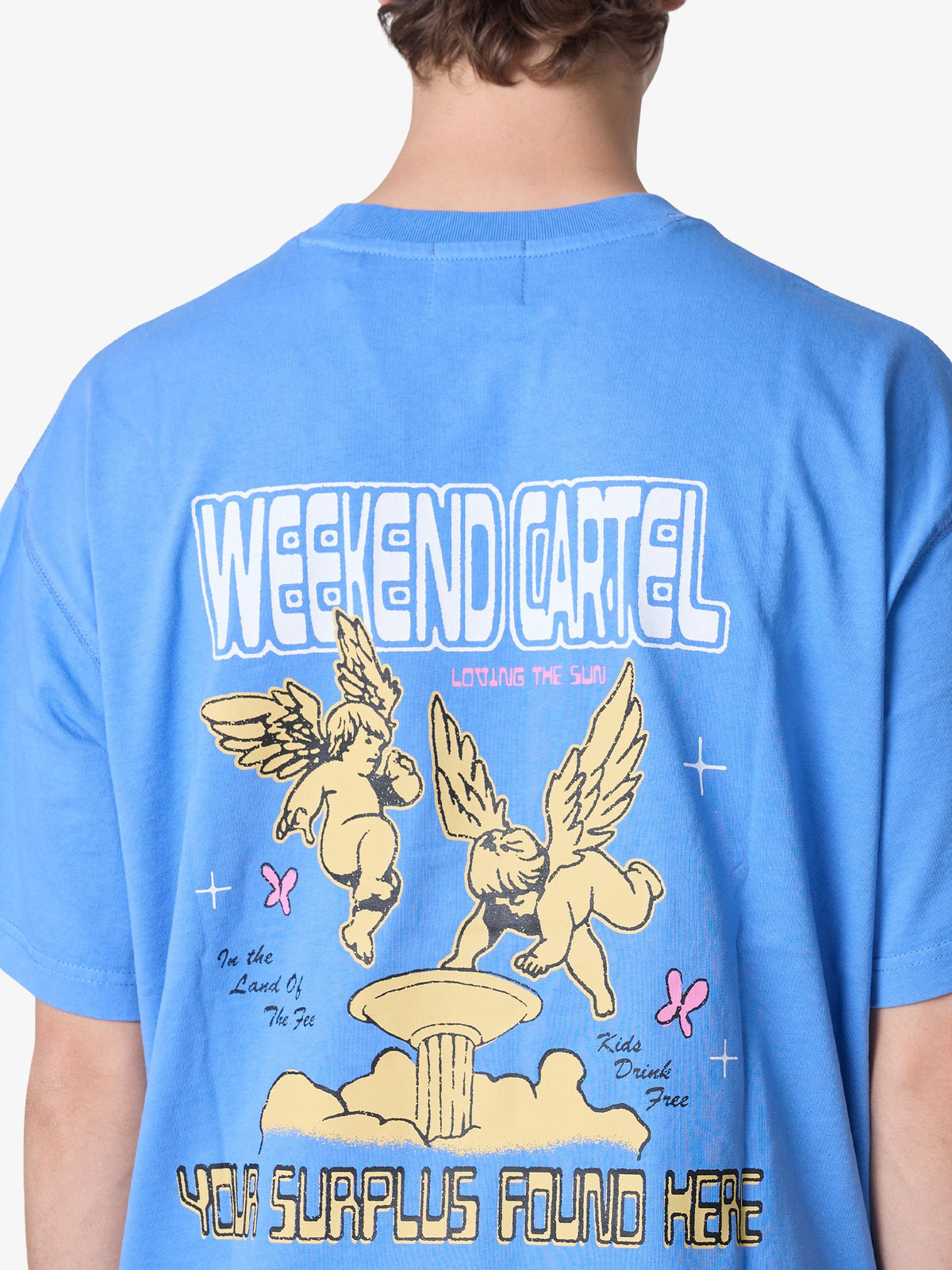 Weekend Cartel Cherubs Tee | BLUE BLAST