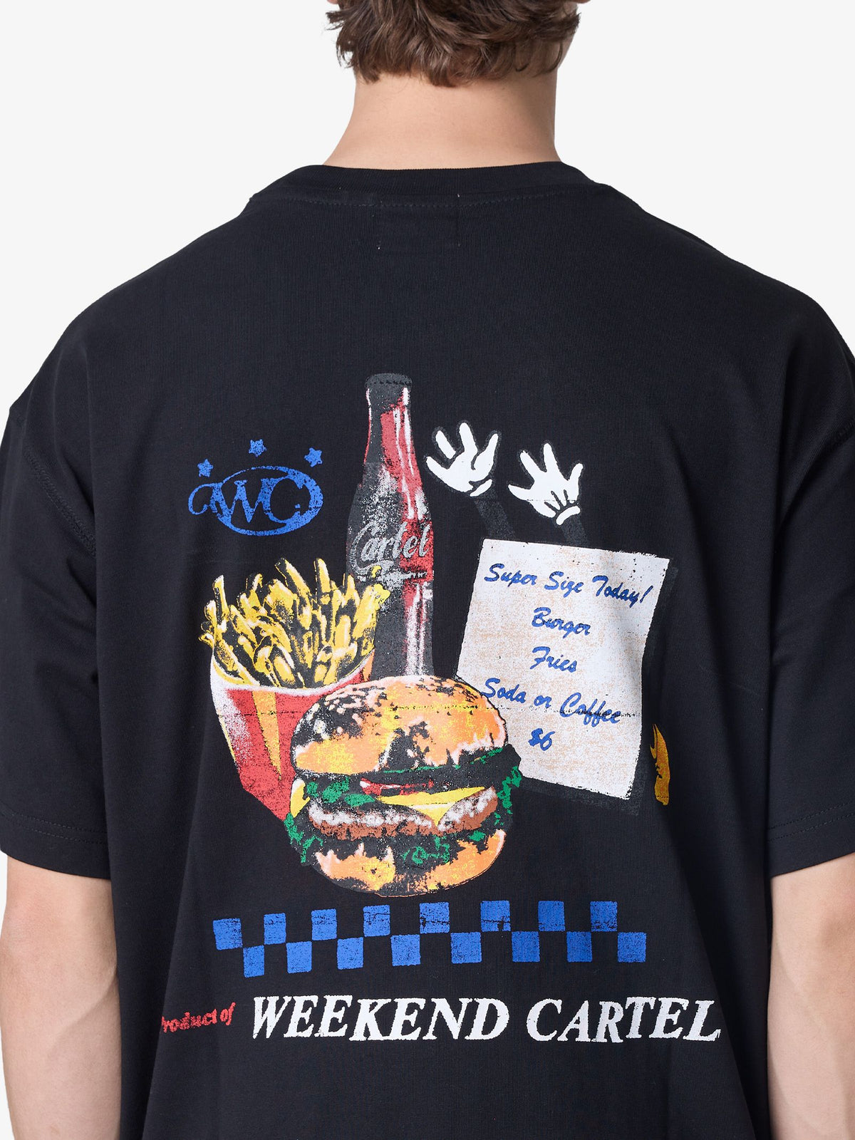Weekend Cartel Diner Tee | BLACK