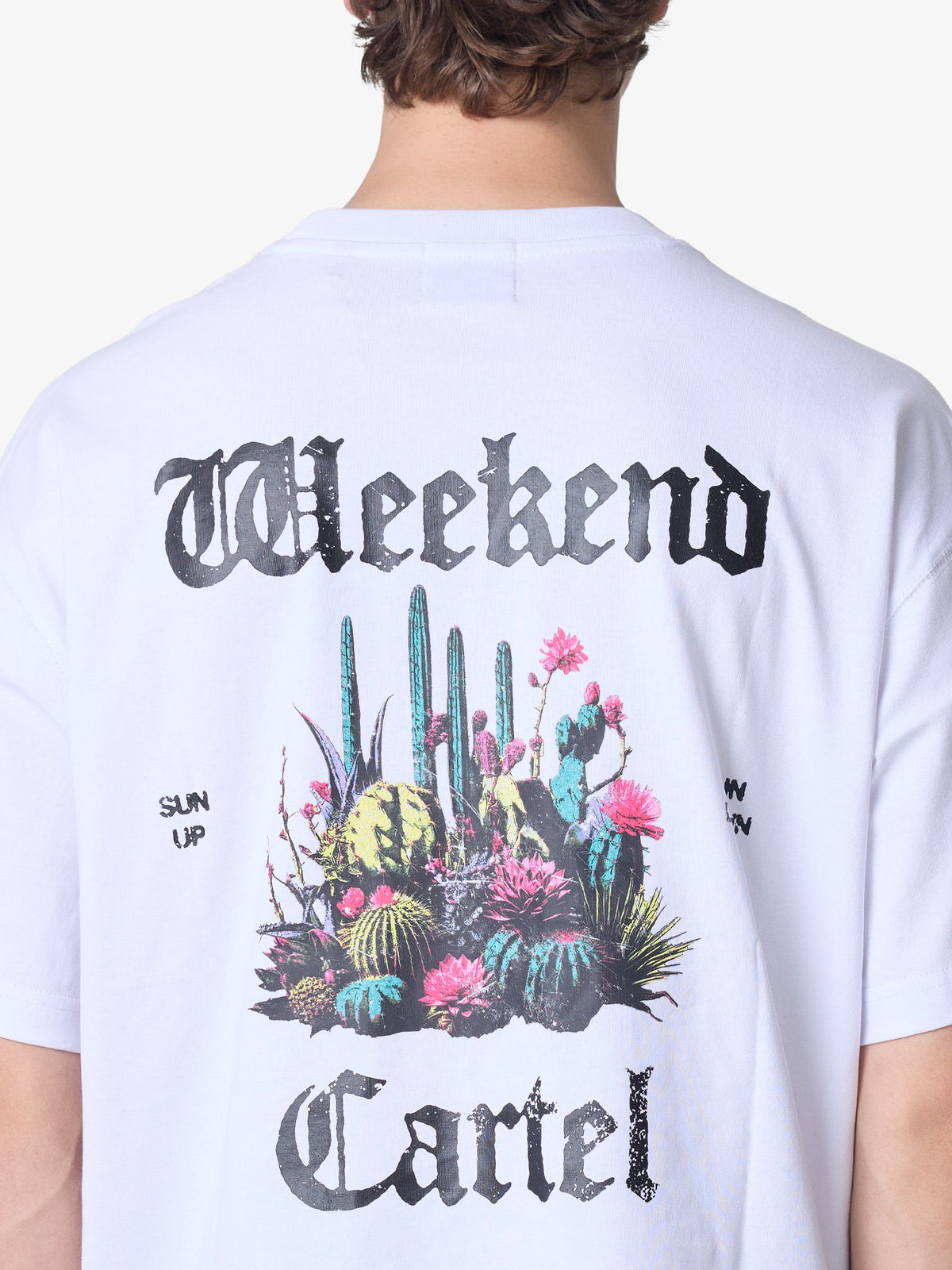 Weekend Cartel Cactus Tee | WHITE